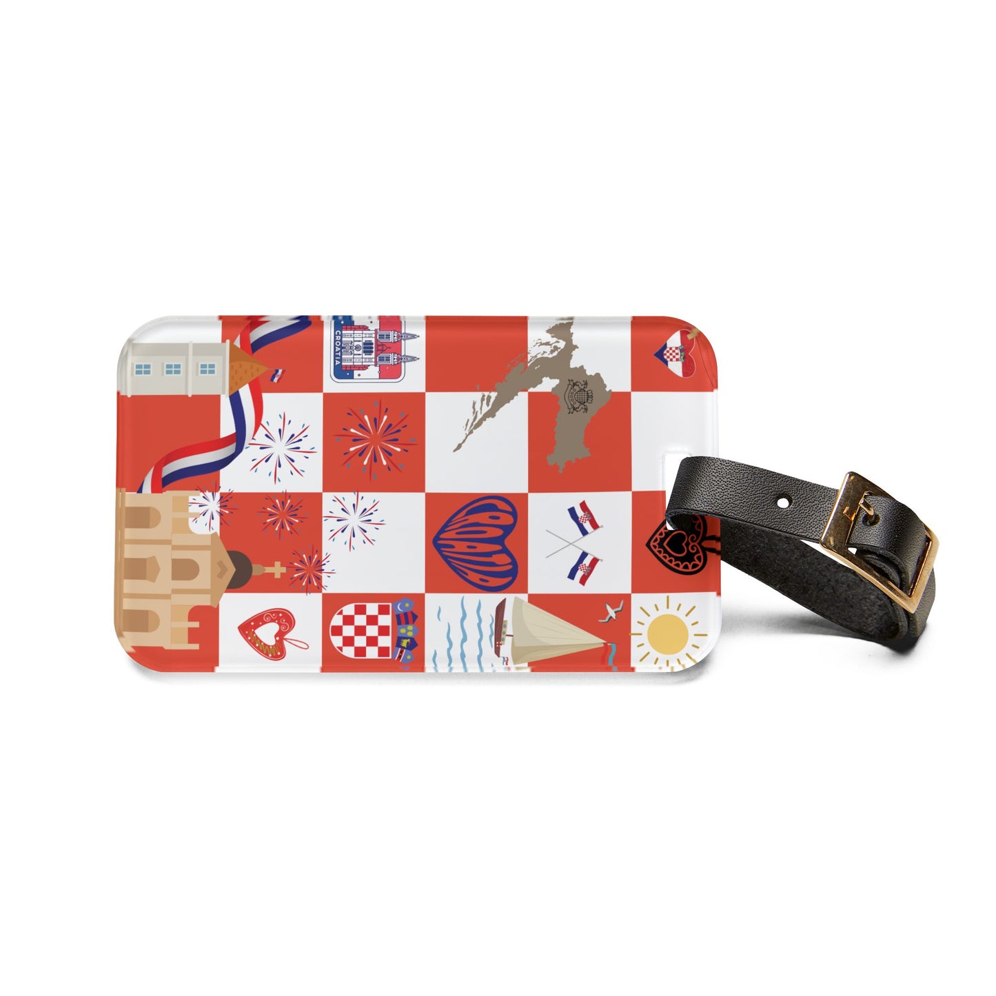 Croatian Travel Luggage Tag - Perfect for Vacation, Summer Travel, Croatia Lovers, Summer Gift, Wanderlust Essentials