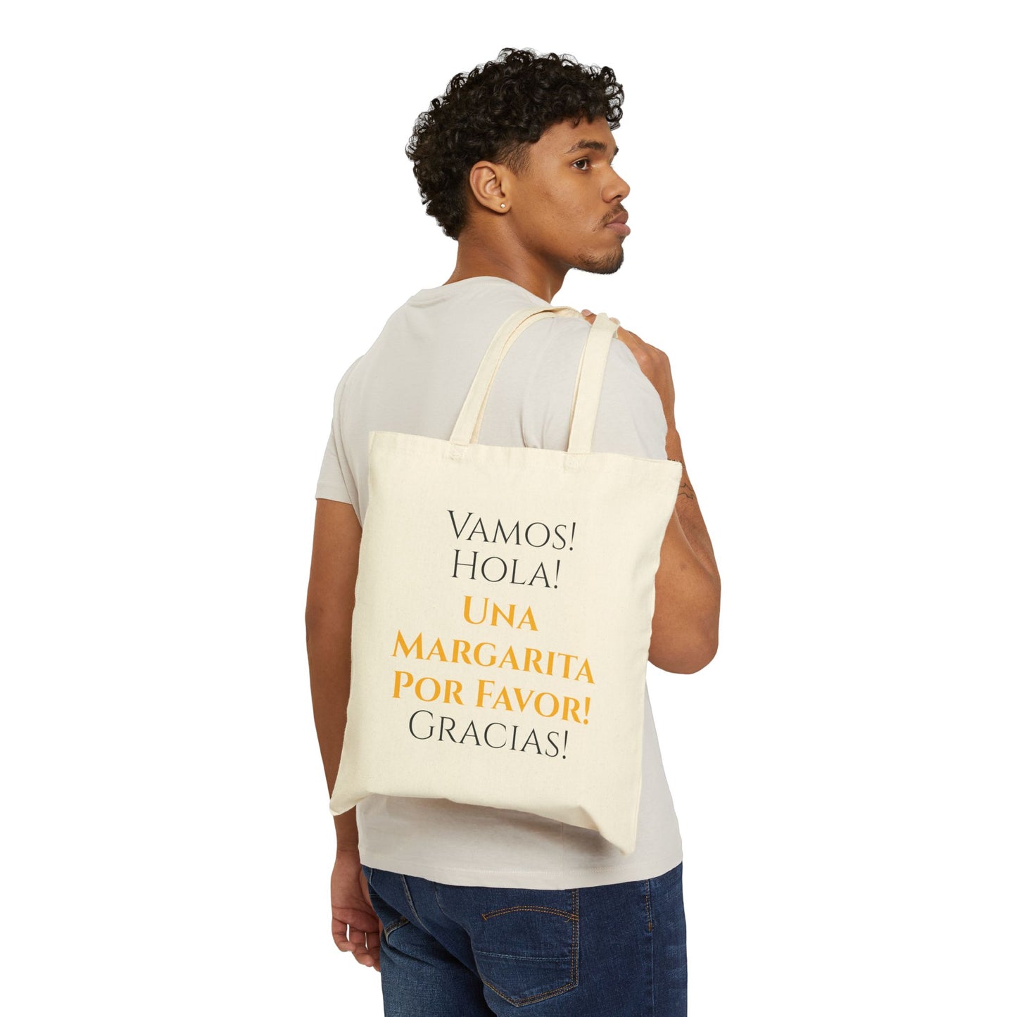 Spanish margarita text tote