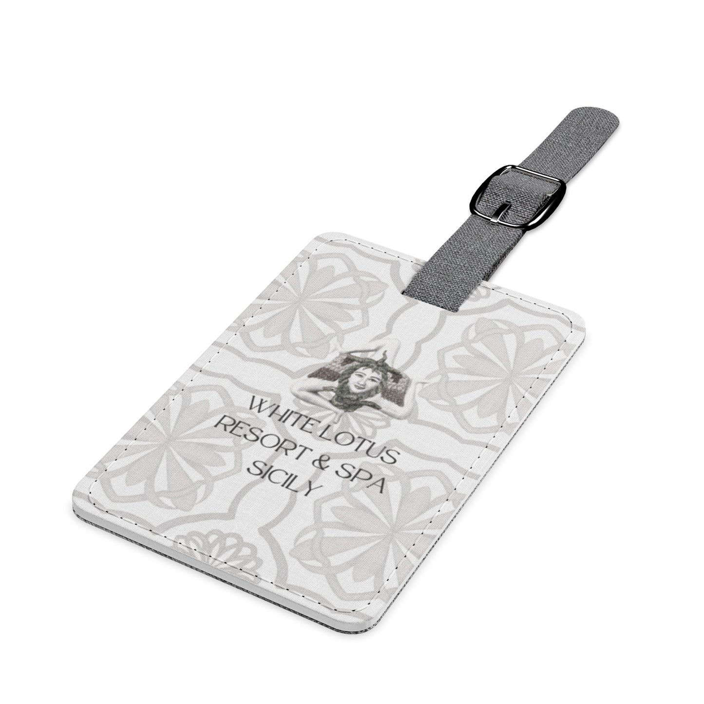 Season 2 White Lotus Sicily Luggage Tag, Travel Accessory for White Lotus Fans, Unique Travel Gift, Vacation Baggage Tag