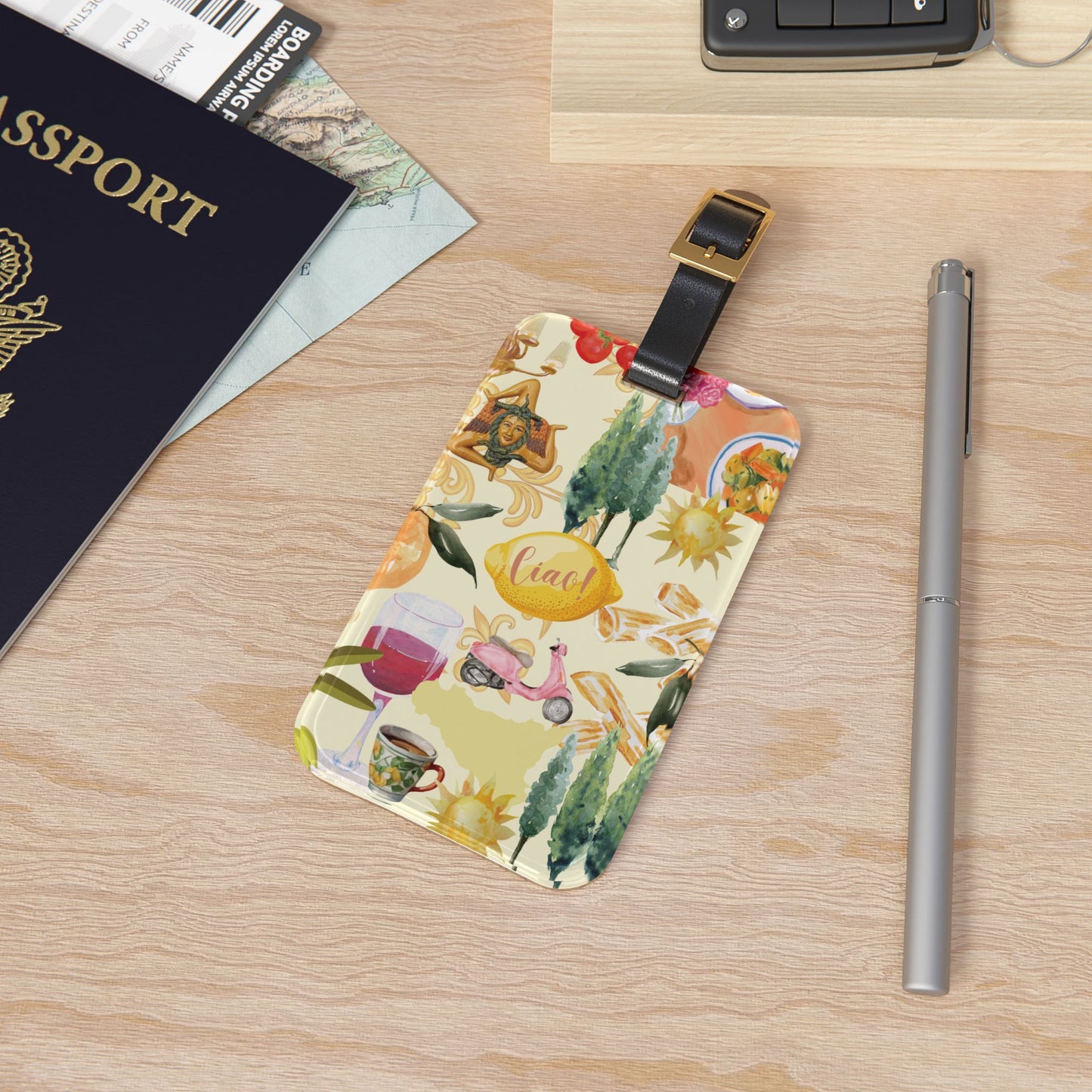 Sicilian Italian Travel Luggage Tag - Perfect for Vacation, Summer Travel, Italy Lovers, Summer Gift, Wanderlust Essentials