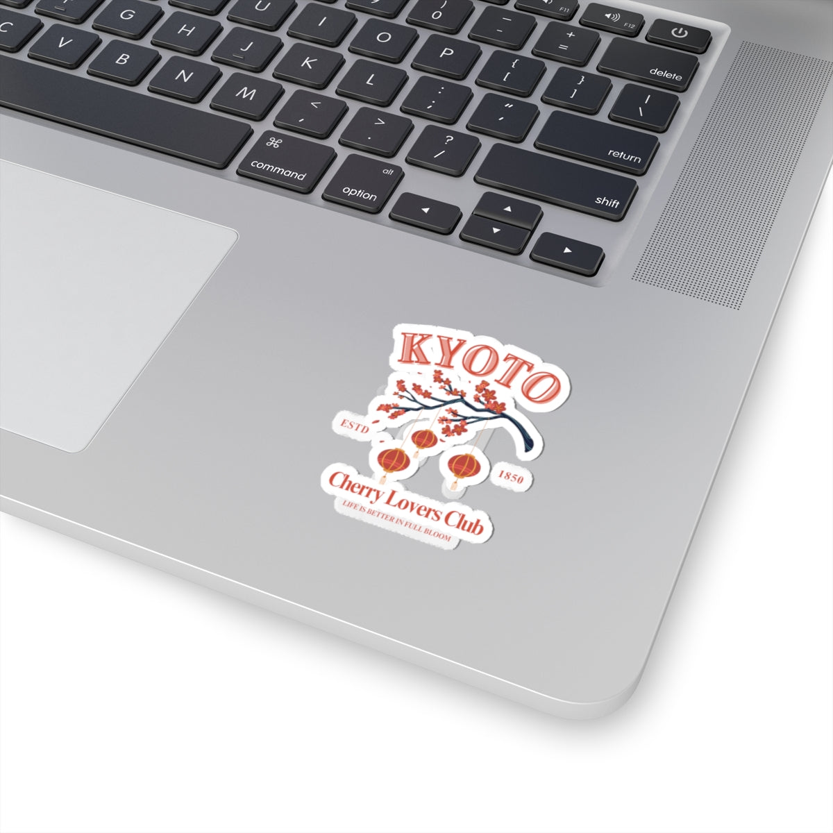 Kyoto Cherry Lovers Club - Kiss Cut Stickers- Cherry Japan Theme Travel, Planner Laptop Accessories, Gift for Travelers