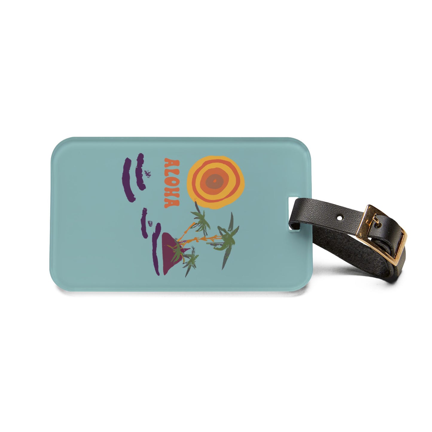 Hawaiian Inspired Aloha Travel Luggage Tag - Perfect for Vacation, Summer Travel, Hawaiian Cruise, Summer Gift, Wanderlust Essentials