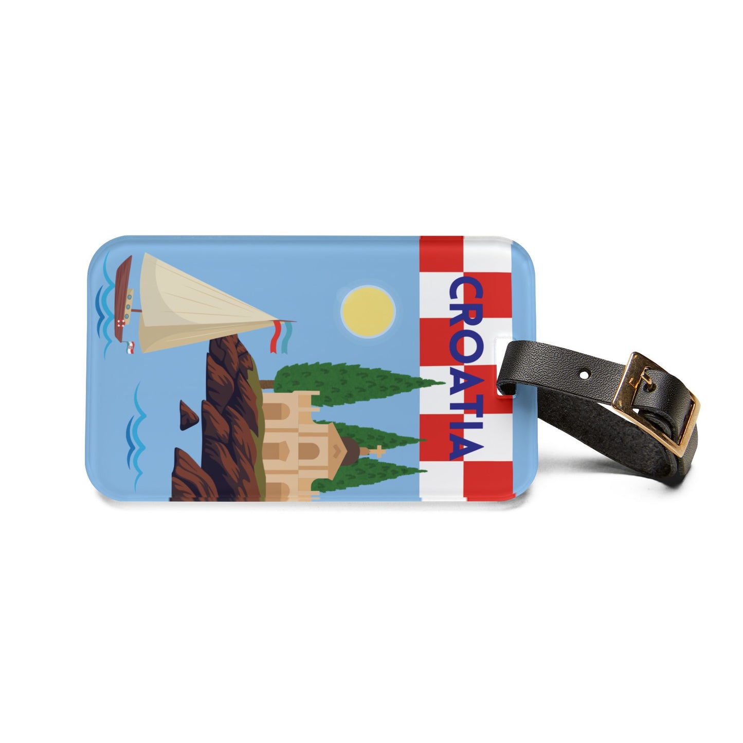 Croatian Travel Luggage Tag - Perfect for Vacation, Summer Travel, Croatian Theme Gift, Wanderlust Essentials