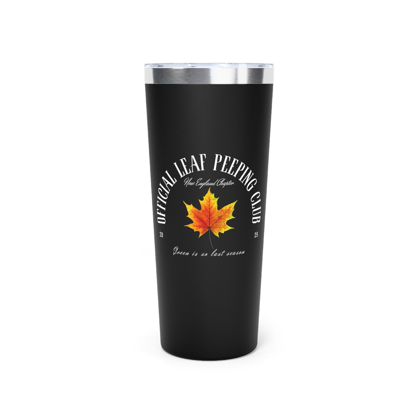 Fall Theme Leaf Peeping Club Tumbler | 22oz Travel Mug, Autumn Gift, Outdoor Adventure, Hot/Cold Beverage, Seasonal Drinkware