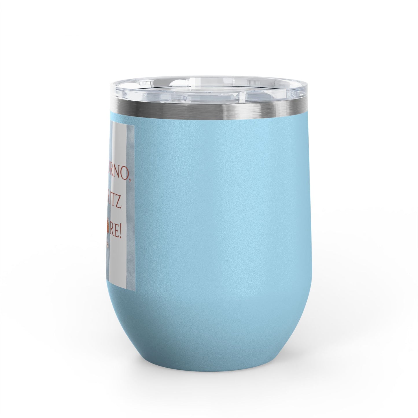 Italian Spritz Wine Tumbler, 12oz | Summer Drinkware, Italy Euro Summer Gift, Italian Beverage Cup