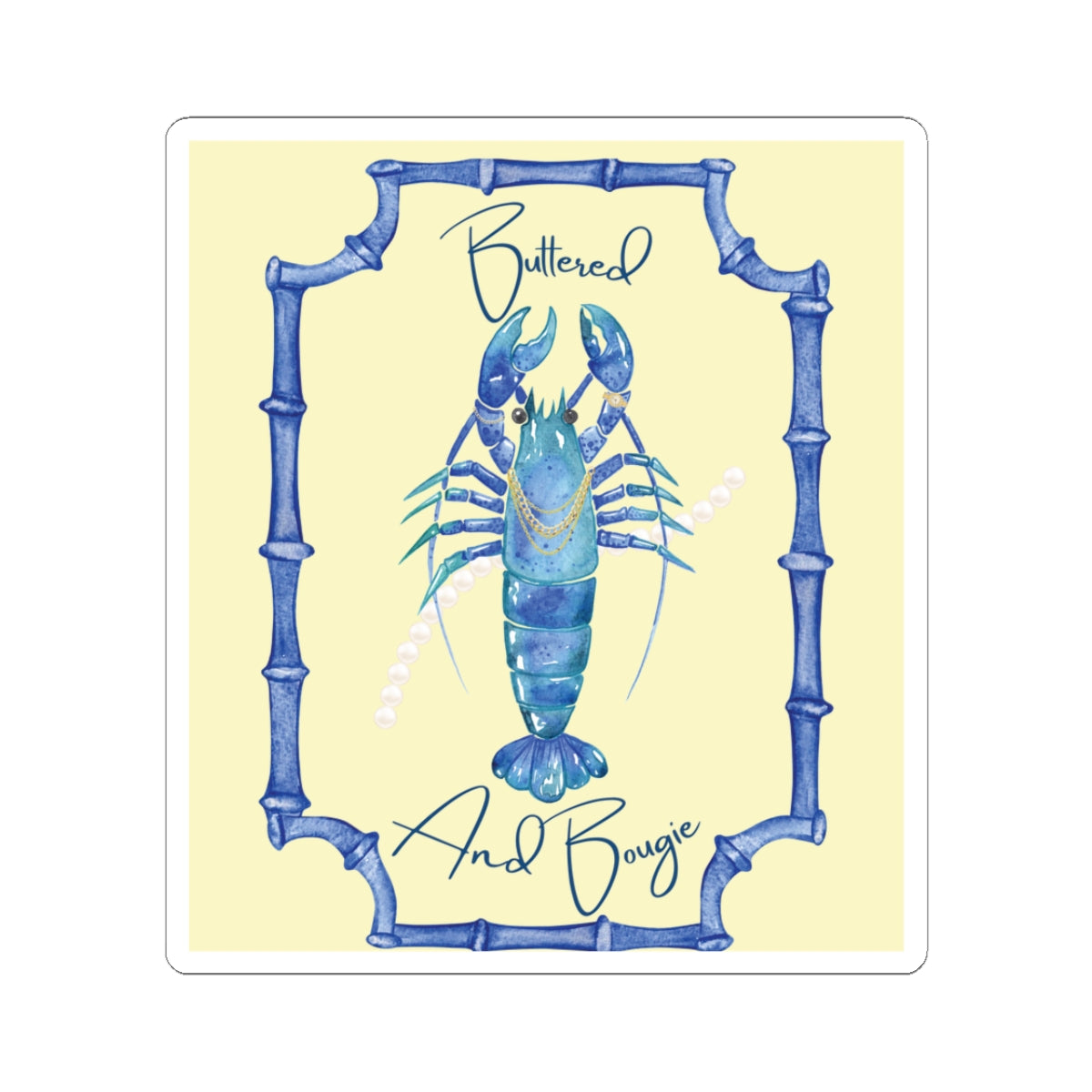 Buttered and Bougie - Kiss Cut Stickers- Whimsical New England Theme Travel, Planner Laptop Accessories, Gift for Travelers