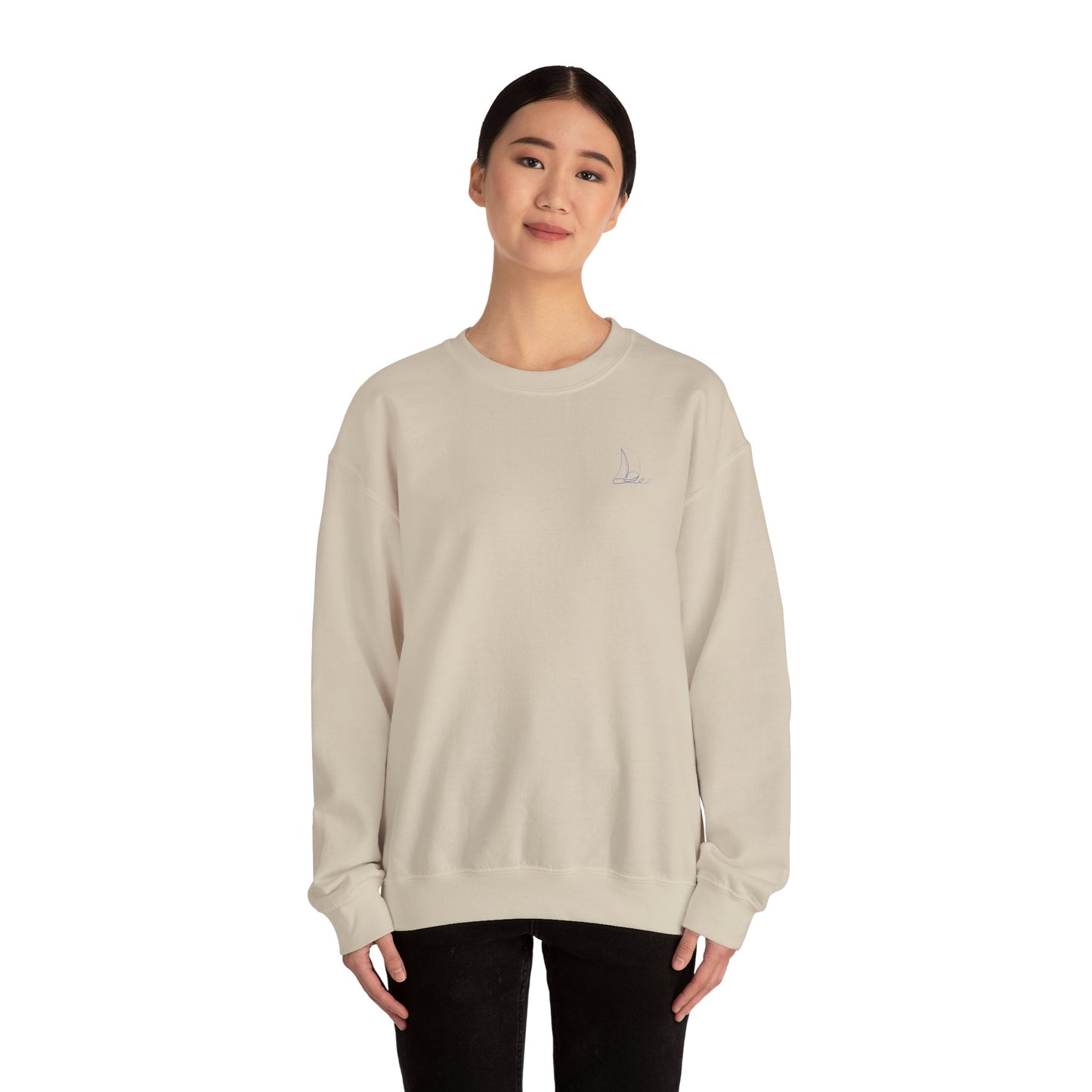 High Tide, Higher Standards- Crewneck Cozy Sweatshirt, Nautical Gift, Sailing Apparel, Boat Lover