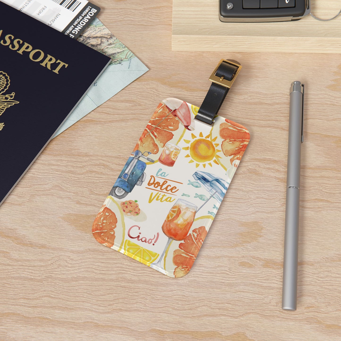 Italian Travel Luggage Tag - Perfect for Vacation, Summer Travel, Italy Lovers, Summer Gift, Wanderlust Essentials