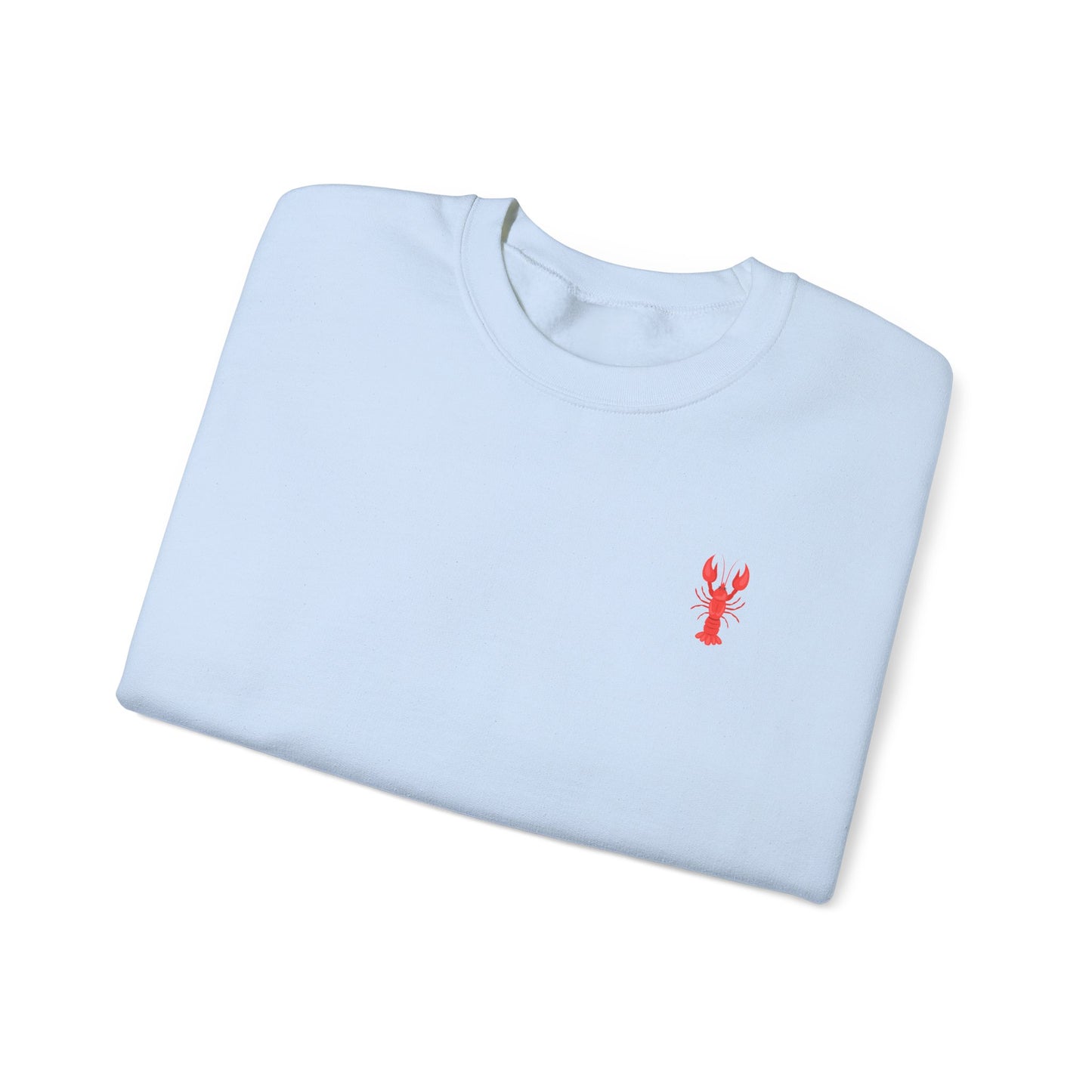 Luxe Lobstah -Crewneck Cozy Sweatshirt, Nautical Gift, Lobster Apparel, Seafood Lover