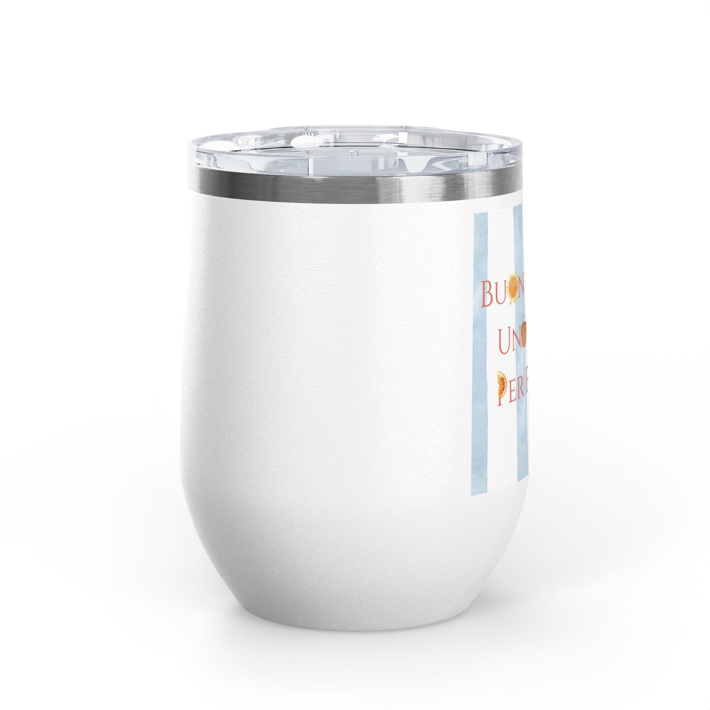 Italian Spritz Wine Tumbler, 12oz | Summer Drinkware, Italy Euro Summer Gift, Italian Beverage Cup