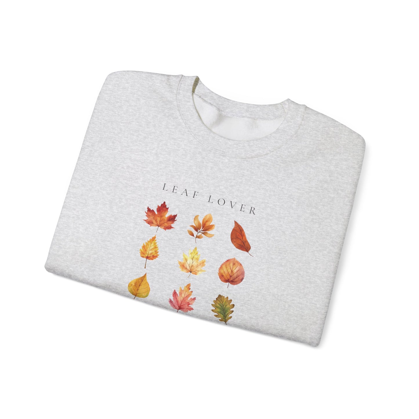 Leaf Lover-Fall & Autumn Vibes Foliage-Inspired Leaf Peeping Theme Crew Neck Graphic Sweatshirt