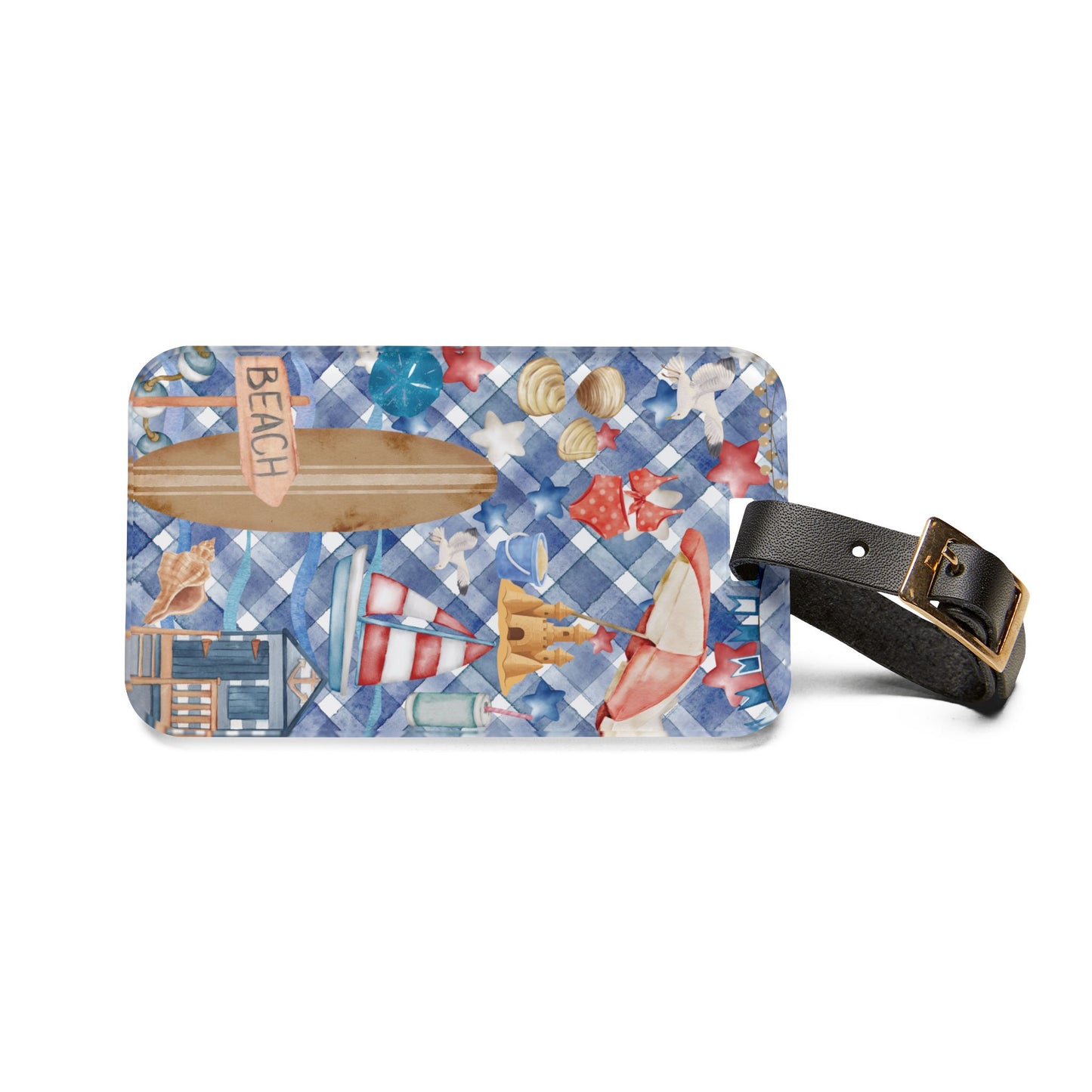 New England, Cape Cod, Nantucket, Americana Beach Summer Travel Luggage Tag - Perfect for Vacation, Travel, Gift, Wanderlust Essentials