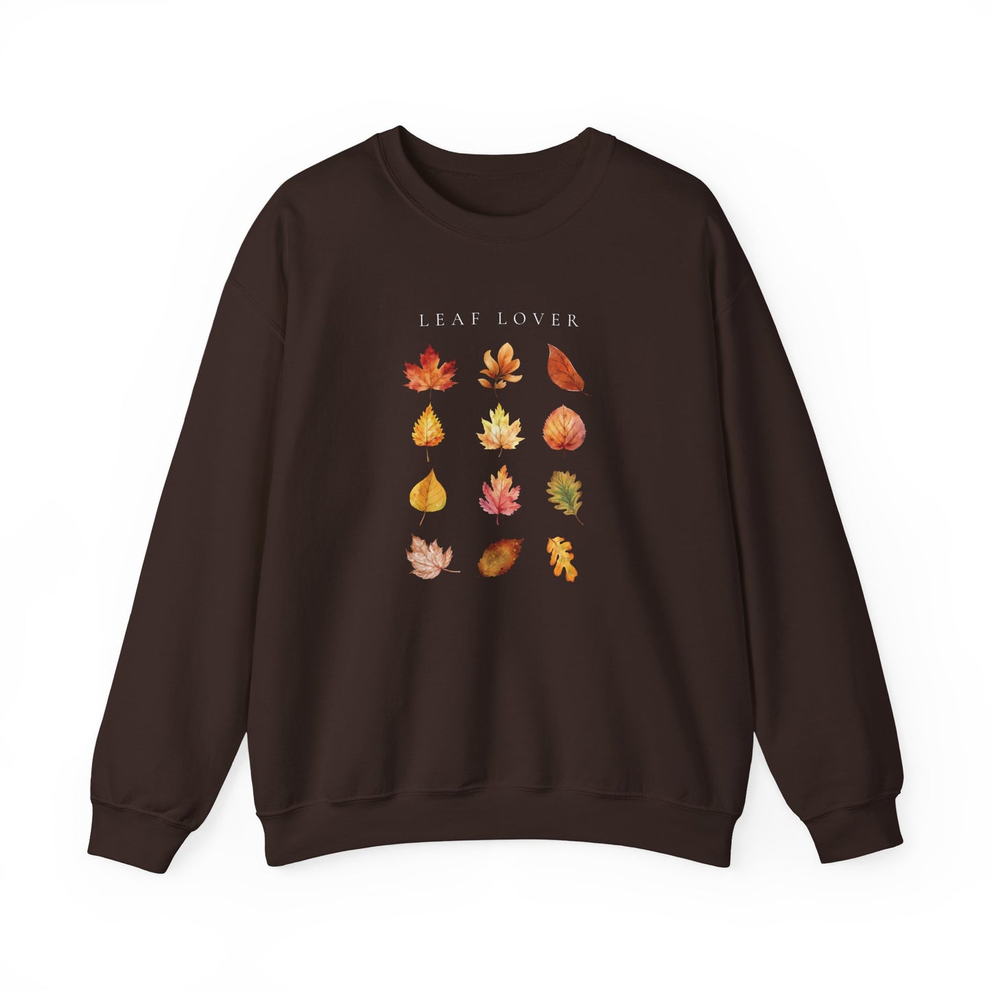 Leaf Lover-Fall & Autumn Vibes Foliage-Inspired Leaf Peeping Theme Crew Neck Graphic Sweatshirt