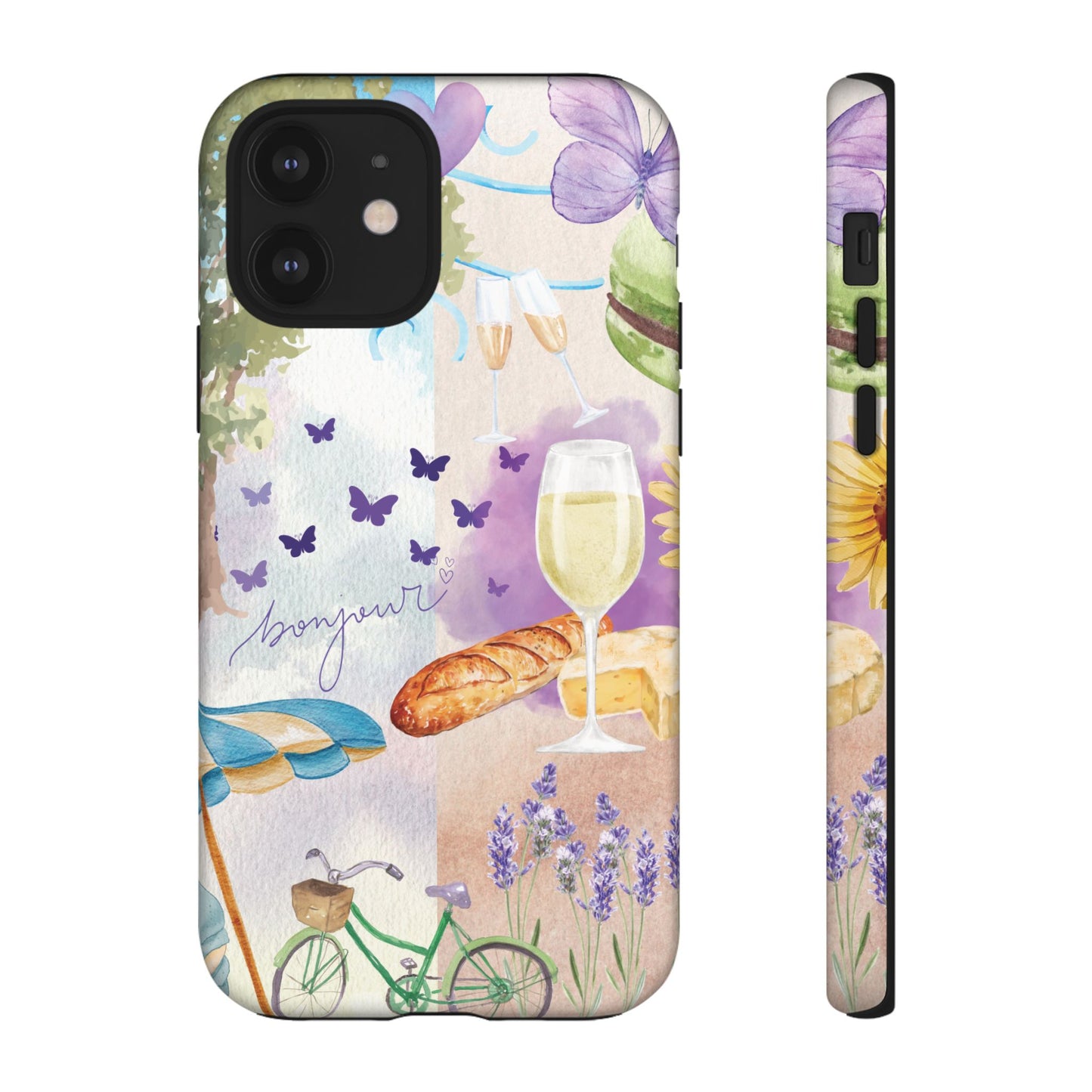 Provence France Phone Case, Summer South of France Lavender Scene, Colorful Tough Case Phone Cover
