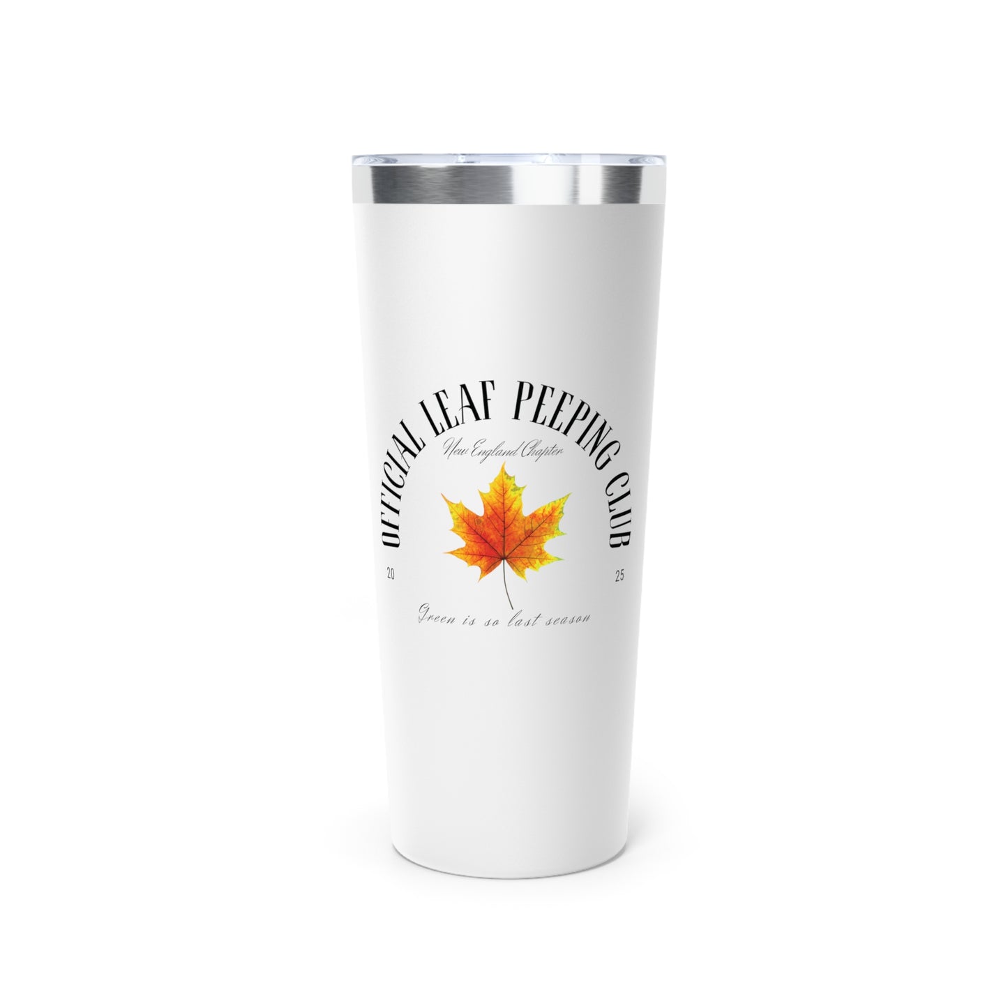 Fall Theme Leaf Peeping Club Tumbler | 22oz Travel Mug, Autumn Gift, Outdoor Adventure, Hot/Cold Beverage, Seasonal Drinkware