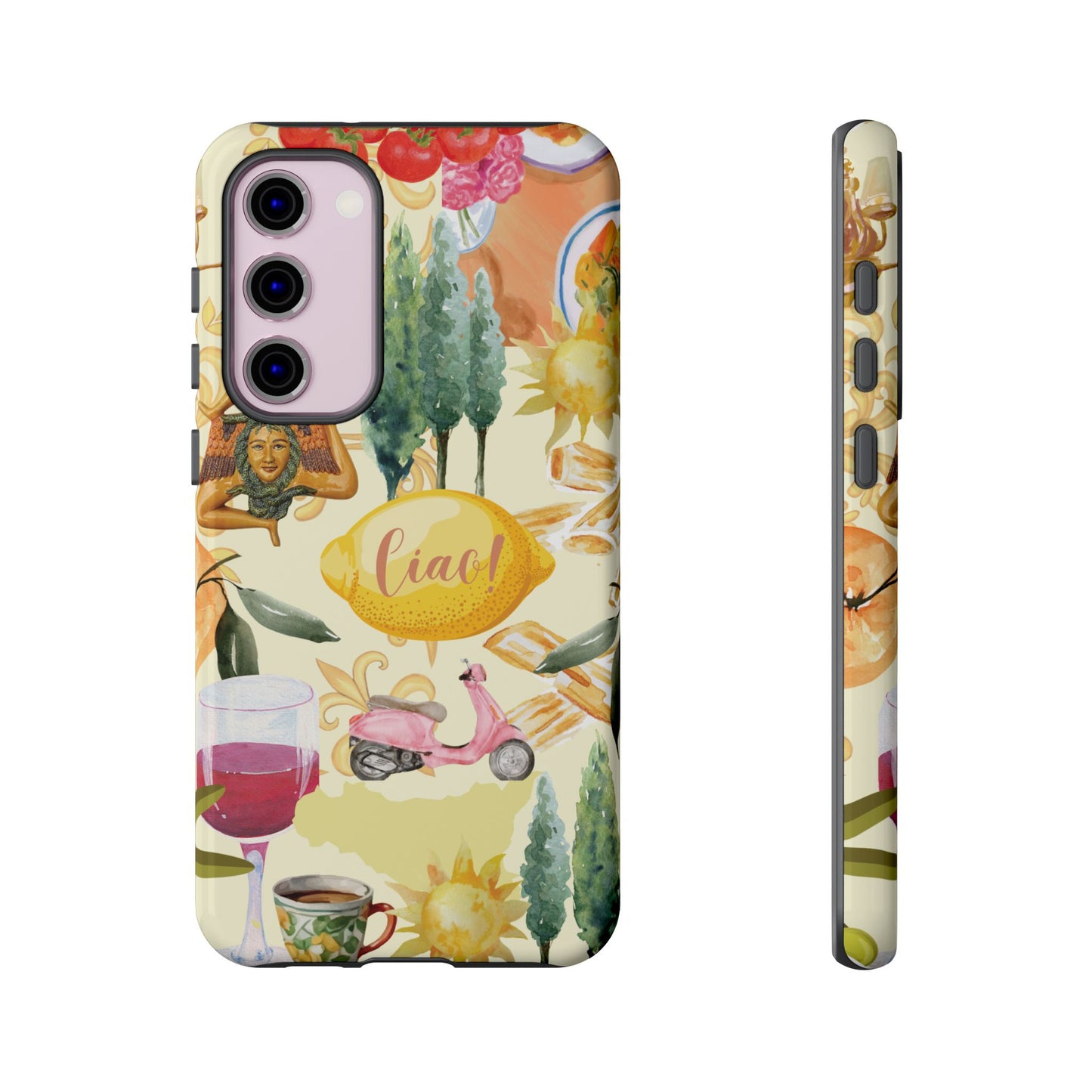 Sicilian Summer Phone Case, Summer Vibes, Italian Sicily Scene, Colorful Tough Case Phone Cover