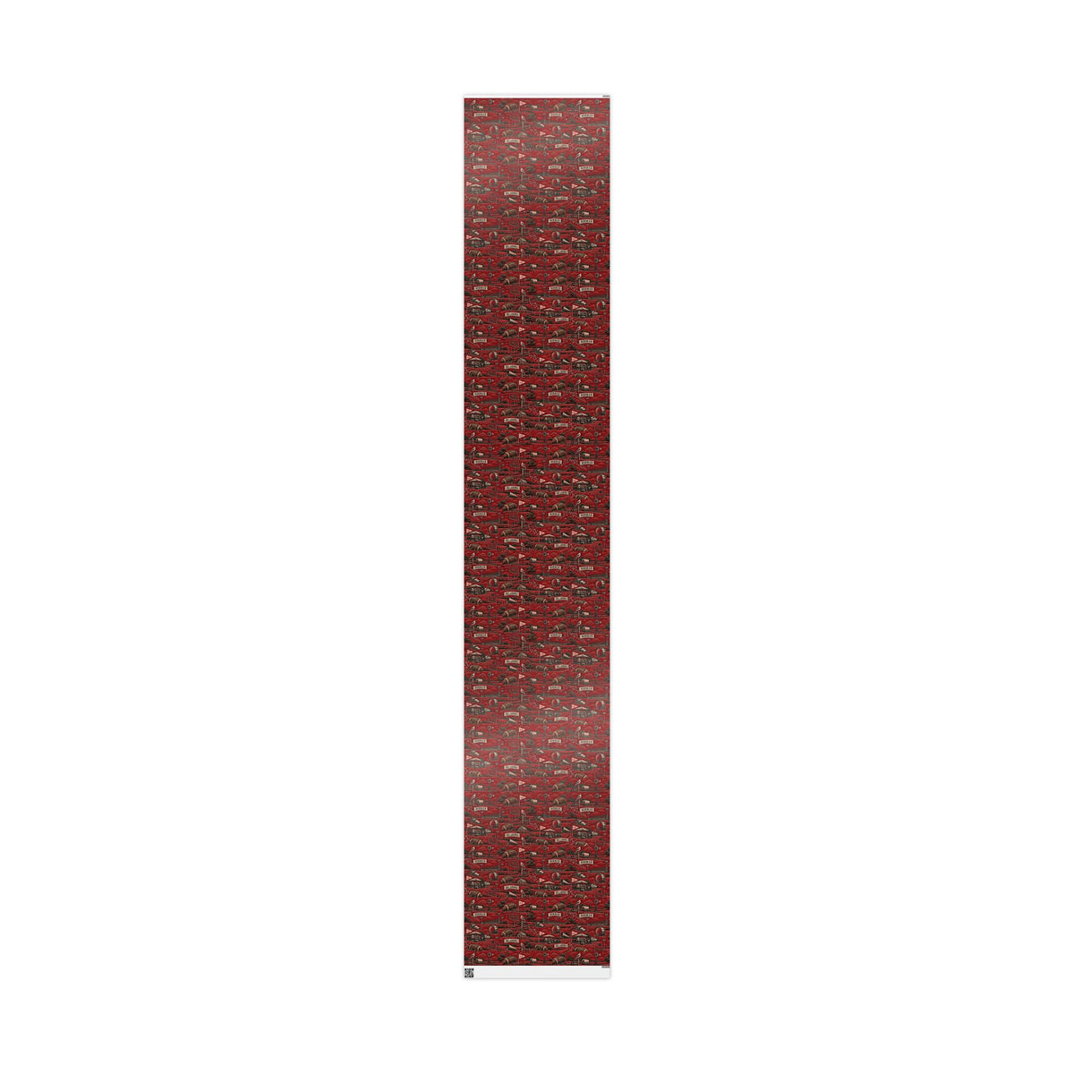 Norman, Oklahoma Football Toile Wrapping Paper: Crimson and Cream Gift Wrap