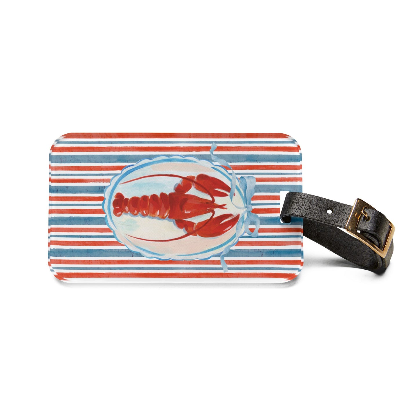 Lobster, New England, Cape Cod, Nantucket, Americana Summer Travel Luggage Tag - Perfect for Vacation, Travel, Gift, Wanderlust Essentials