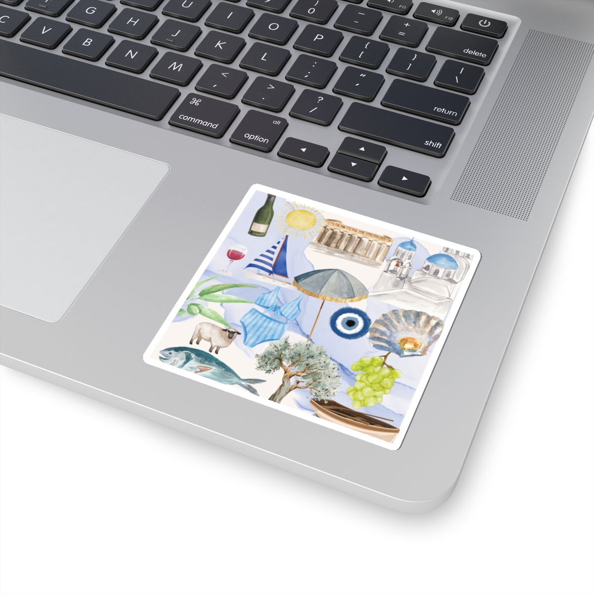 Greece Summer Inspired- Kiss Cut Stickers- Greek Island Travel, Planner Laptop Accessories, Gift for Travelers