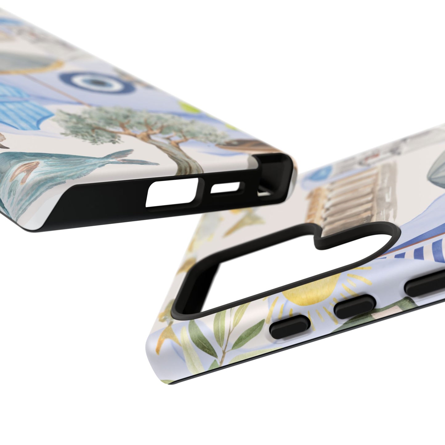 Greek Island Summer Beach Phone Case, Summer Vibes, Greece Scene, Colorful Tough Case Phone Cover
