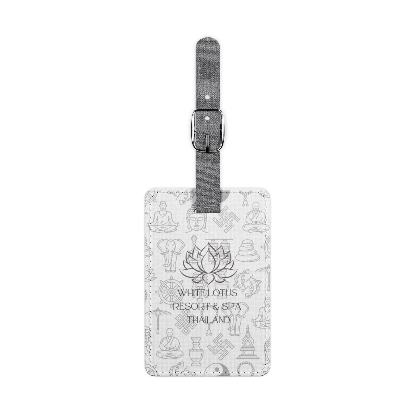 White Lotus Thailand Luggage Tag, Travel Accessory for White Lotus Fans, Unique Travel Gift, Vacation Baggage Tag