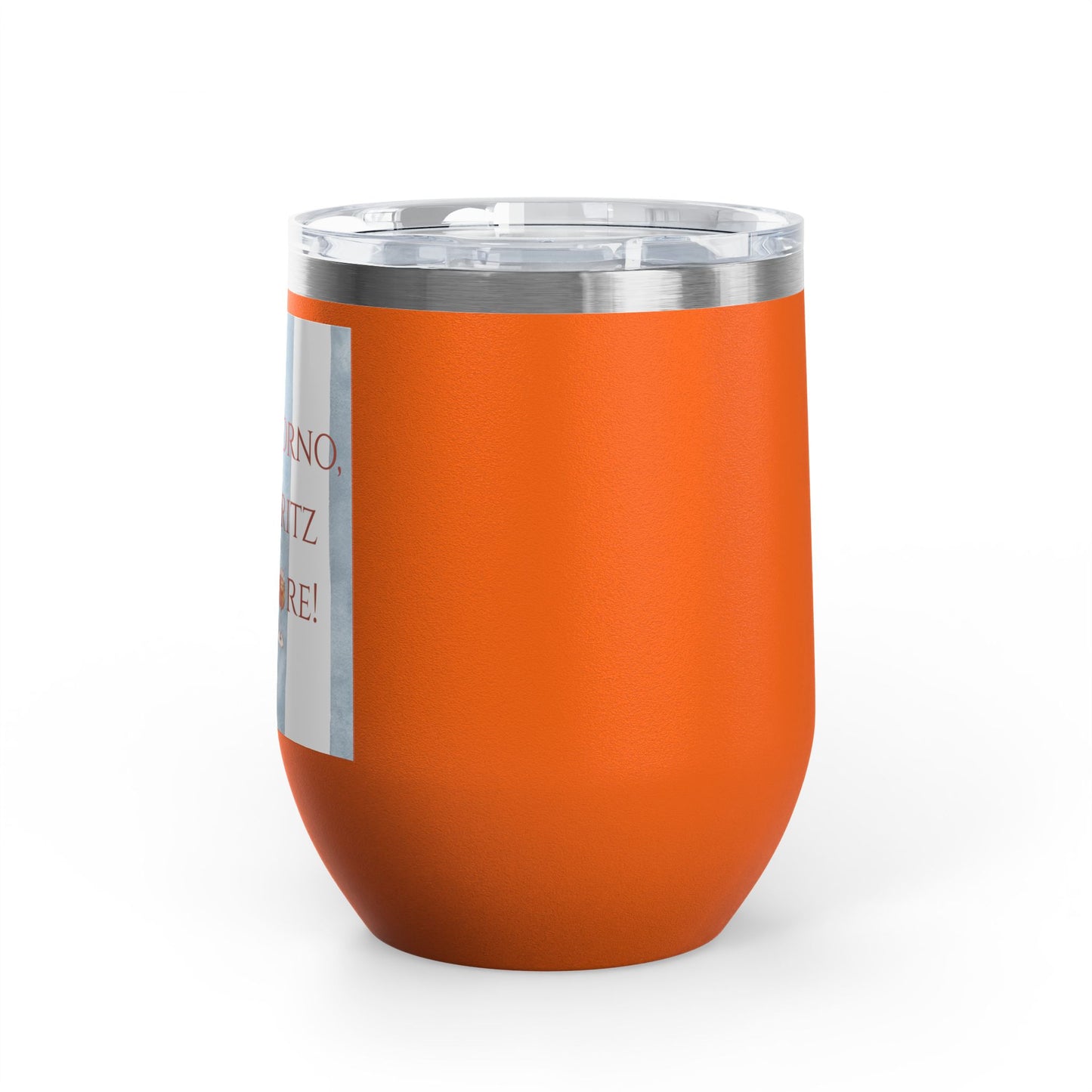 Italian Spritz Wine Tumbler, 12oz | Summer Drinkware, Italy Euro Summer Gift, Italian Beverage Cup