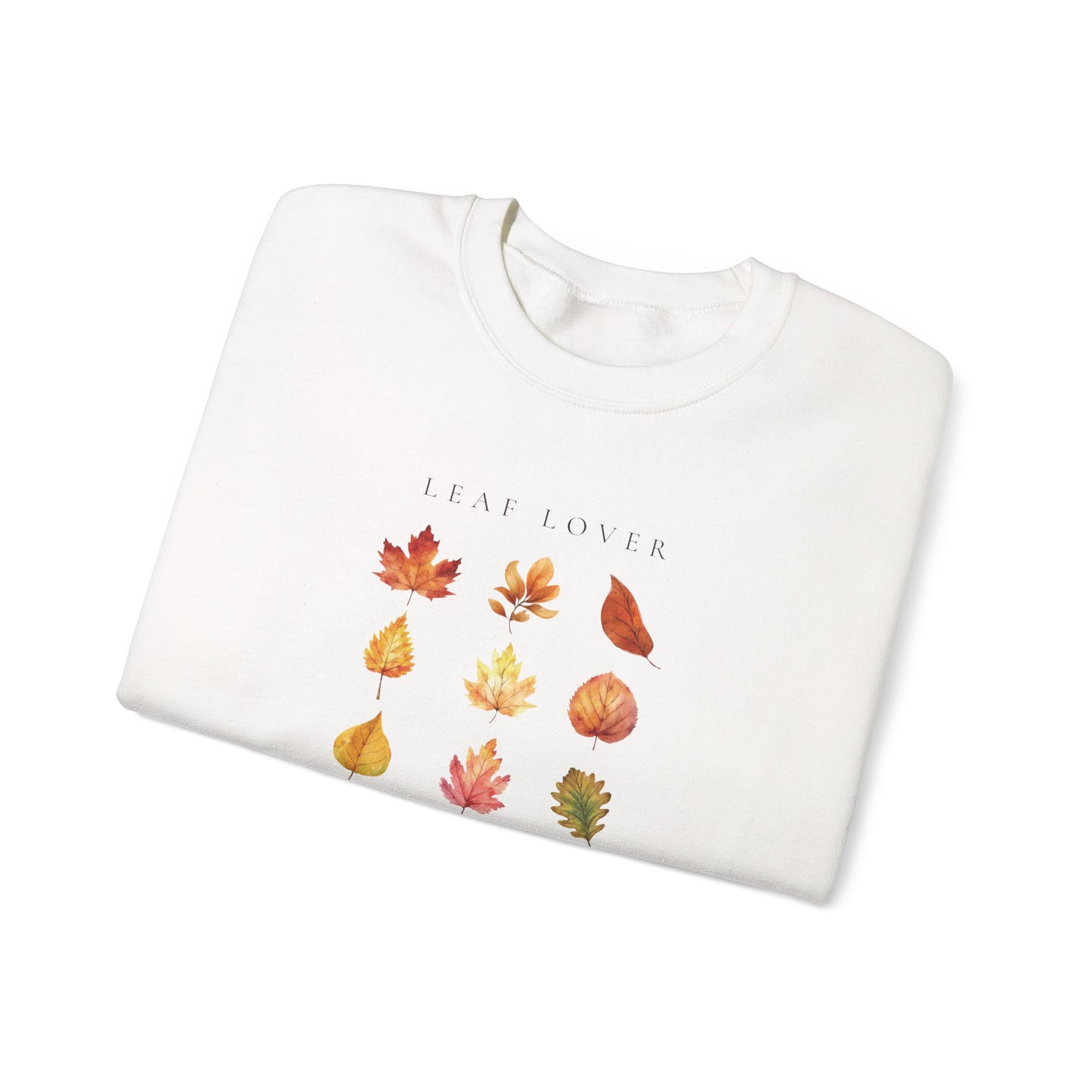 Leaf Lover-Fall & Autumn Vibes Foliage-Inspired Leaf Peeping Theme Crew Neck Graphic Sweatshirt