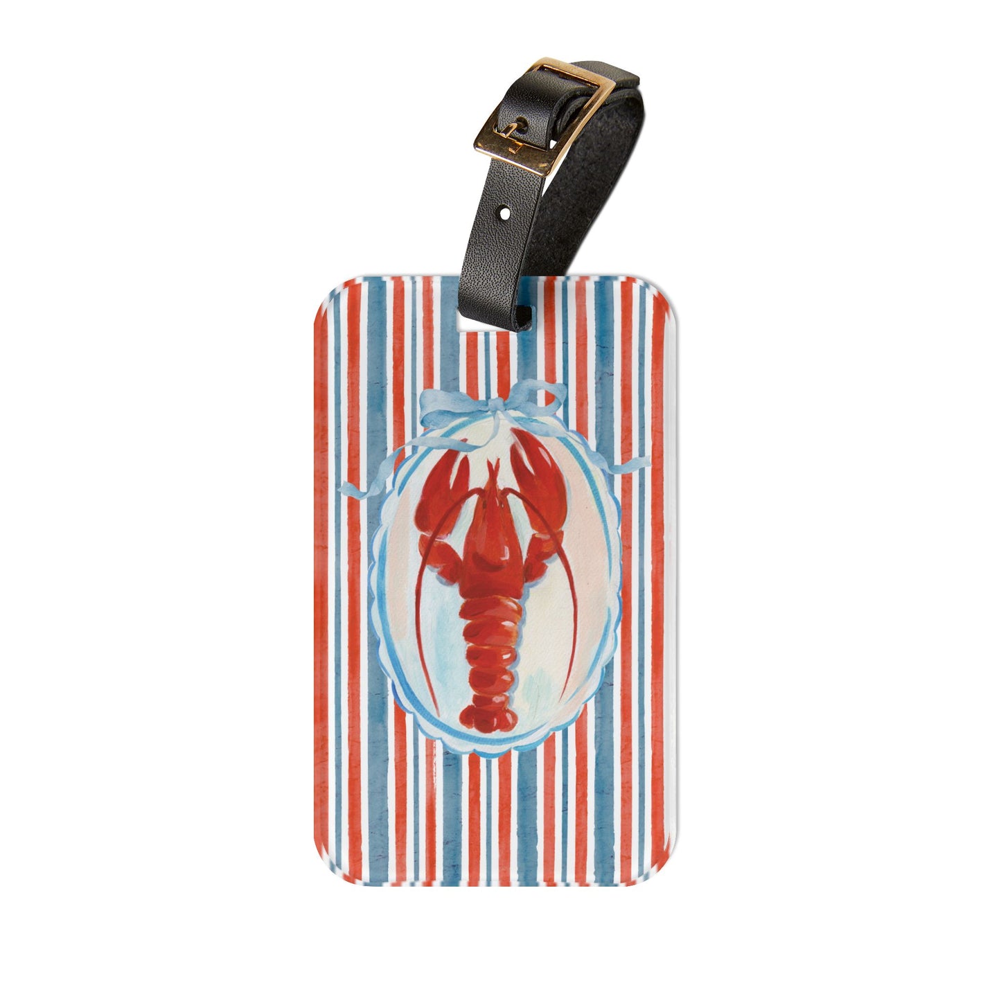 Lobster, New England, Cape Cod, Nantucket, Americana Summer Travel Luggage Tag - Perfect for Vacation, Travel, Gift, Wanderlust Essentials