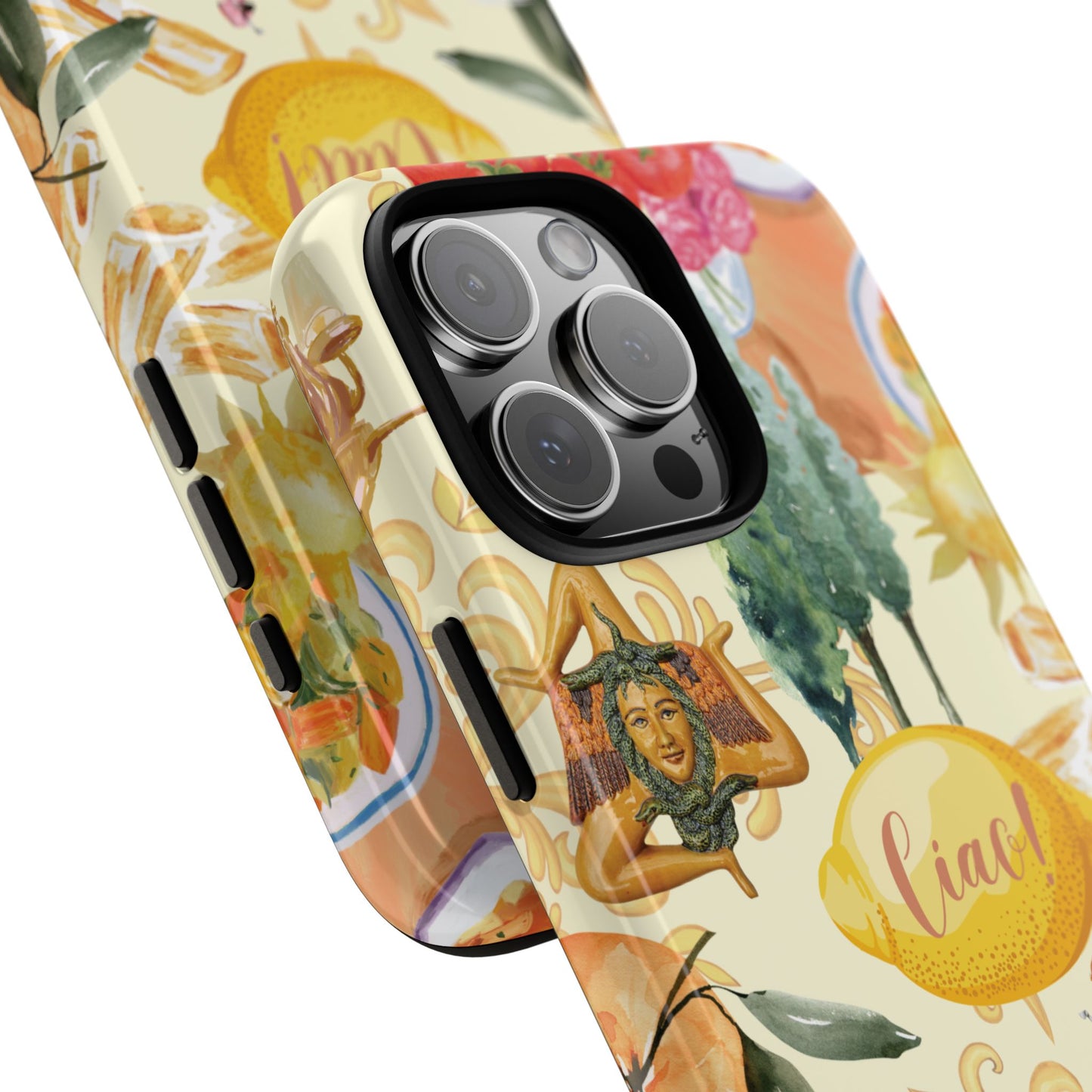 Sicilian Summer Phone Case, Summer Vibes, Italian Sicily Scene, Colorful Tough Case Phone Cover