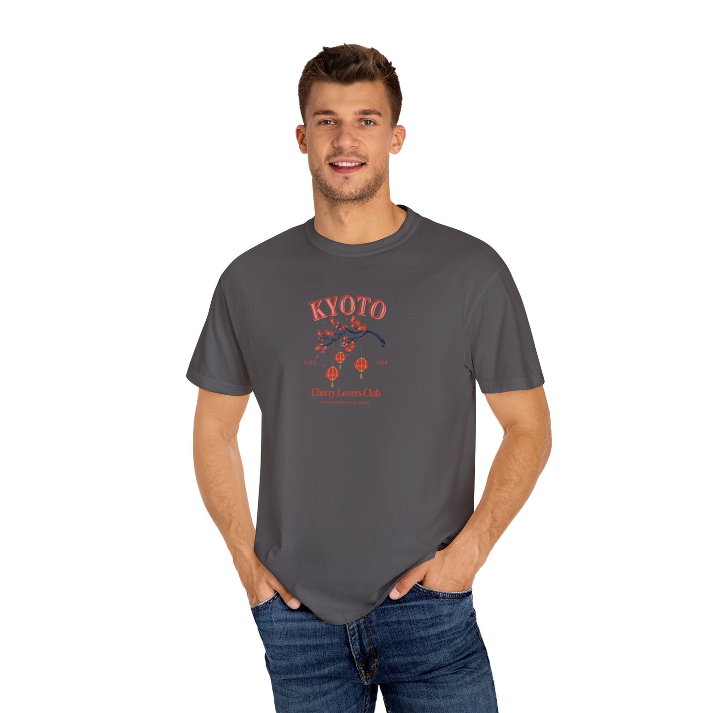Kyoto Cherry Lovers Club- Unisex Graphic Tee, Kyoto Japan Travel, Cherry Vibes