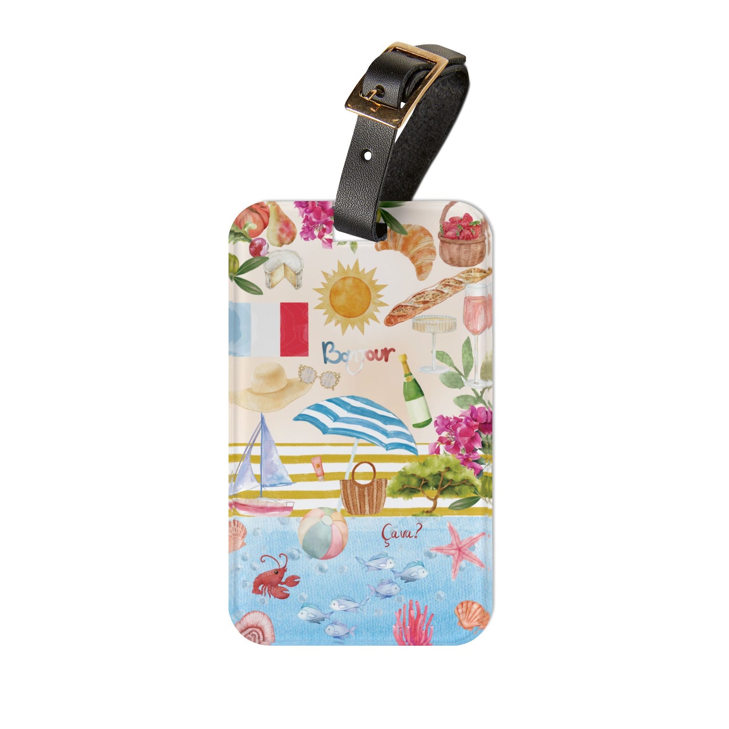 South of France Travel Luggage Tag - Perfect for Vacation, Summer Travel, France Lovers, French Rivera Gift, Wanderlust Essentials