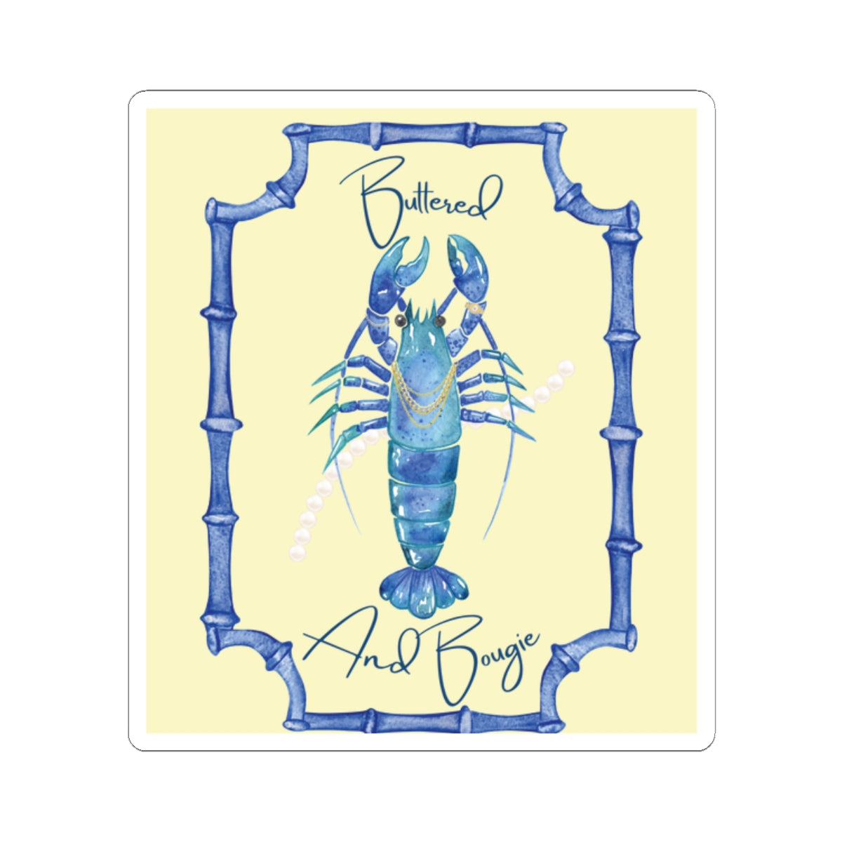 Buttered and Bougie - Kiss Cut Stickers- Whimsical New England Theme Travel, Planner Laptop Accessories, Gift for Travelers