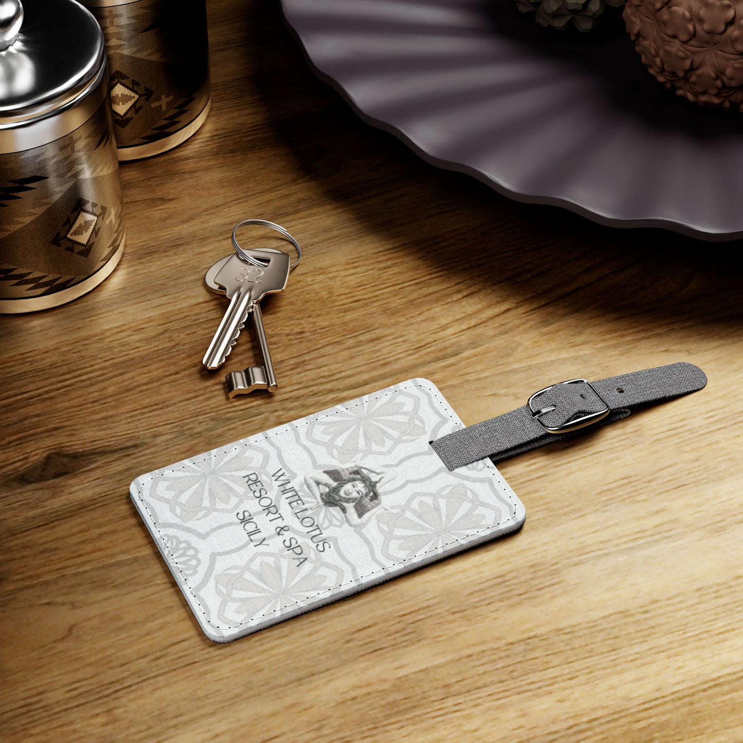 Season 2 White Lotus Sicily Luggage Tag, Travel Accessory for White Lotus Fans, Unique Travel Gift, Vacation Baggage Tag