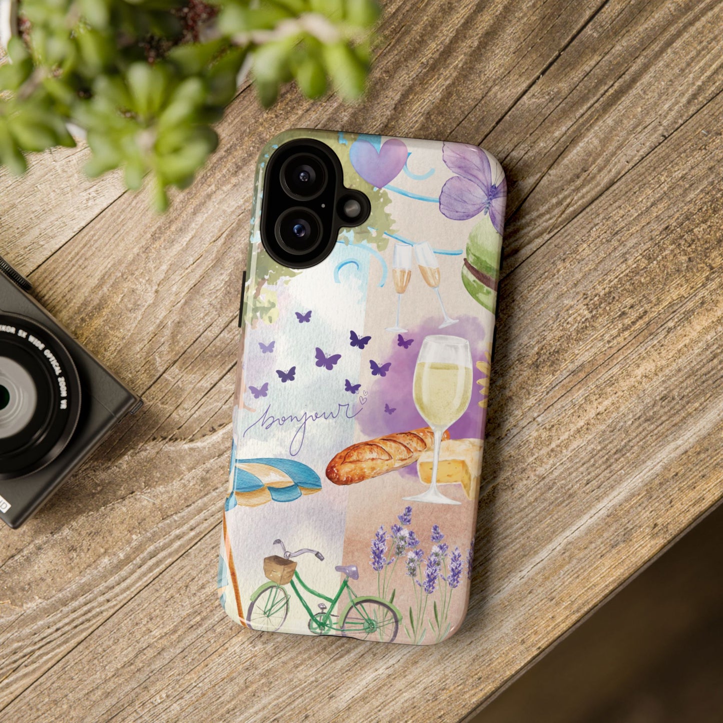 Provence France Phone Case, Summer South of France Lavender Scene, Colorful Tough Case Phone Cover