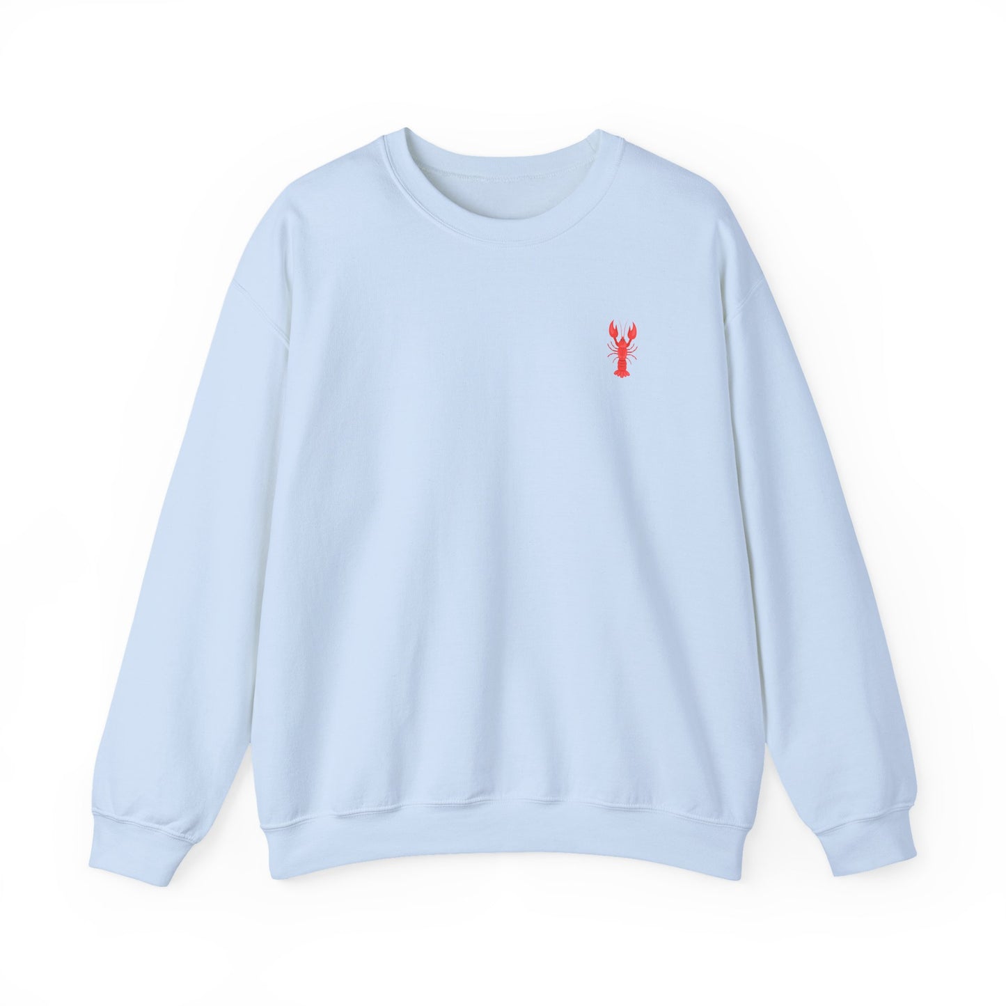 Luxe Lobstah -Crewneck Cozy Sweatshirt, Nautical Gift, Lobster Apparel, Seafood Lover