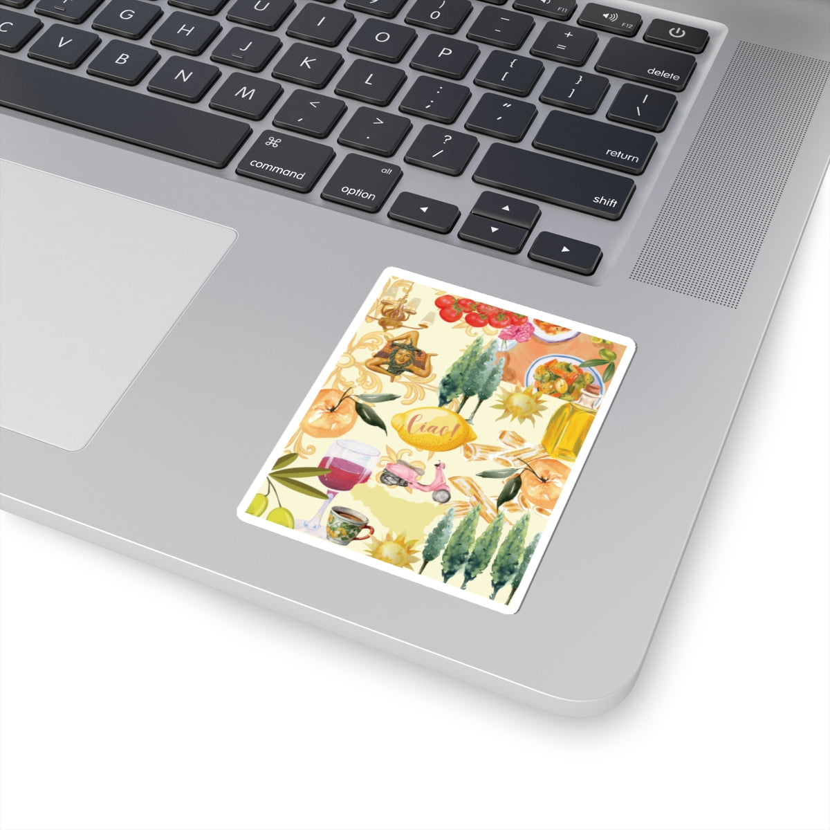 Sicily Summer Inspired- Kiss Cut Stickers- Sicily Italian Travel, Planner Laptop Accessories, Gift for Travelers