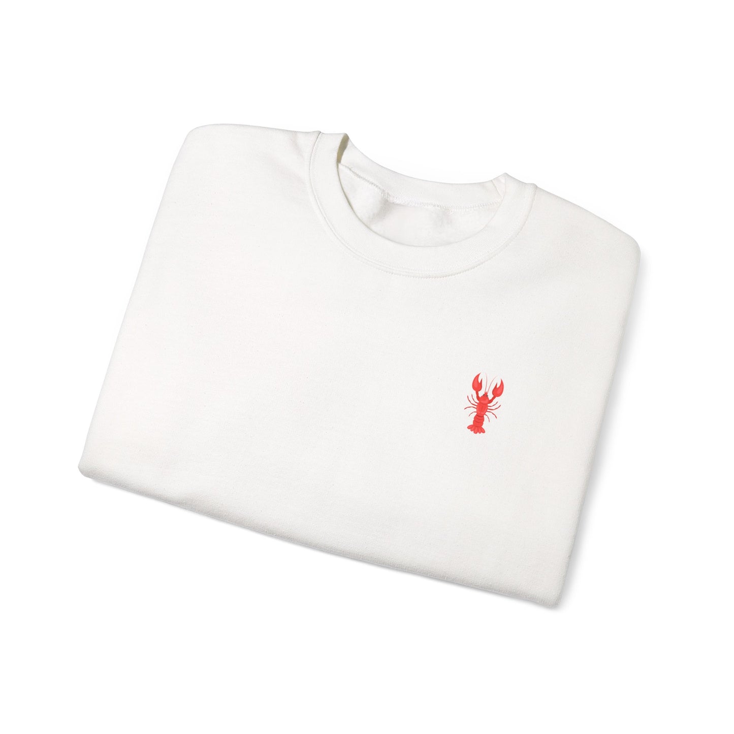 Luxe Lobstah -Crewneck Cozy Sweatshirt, Nautical Gift, Lobster Apparel, Seafood Lover