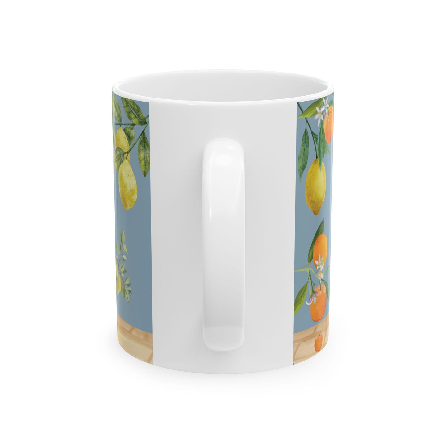 Mentally Sipping Caffè Latte On A Shaded Patio in Sicily, Travel Vignette Coffee Mug