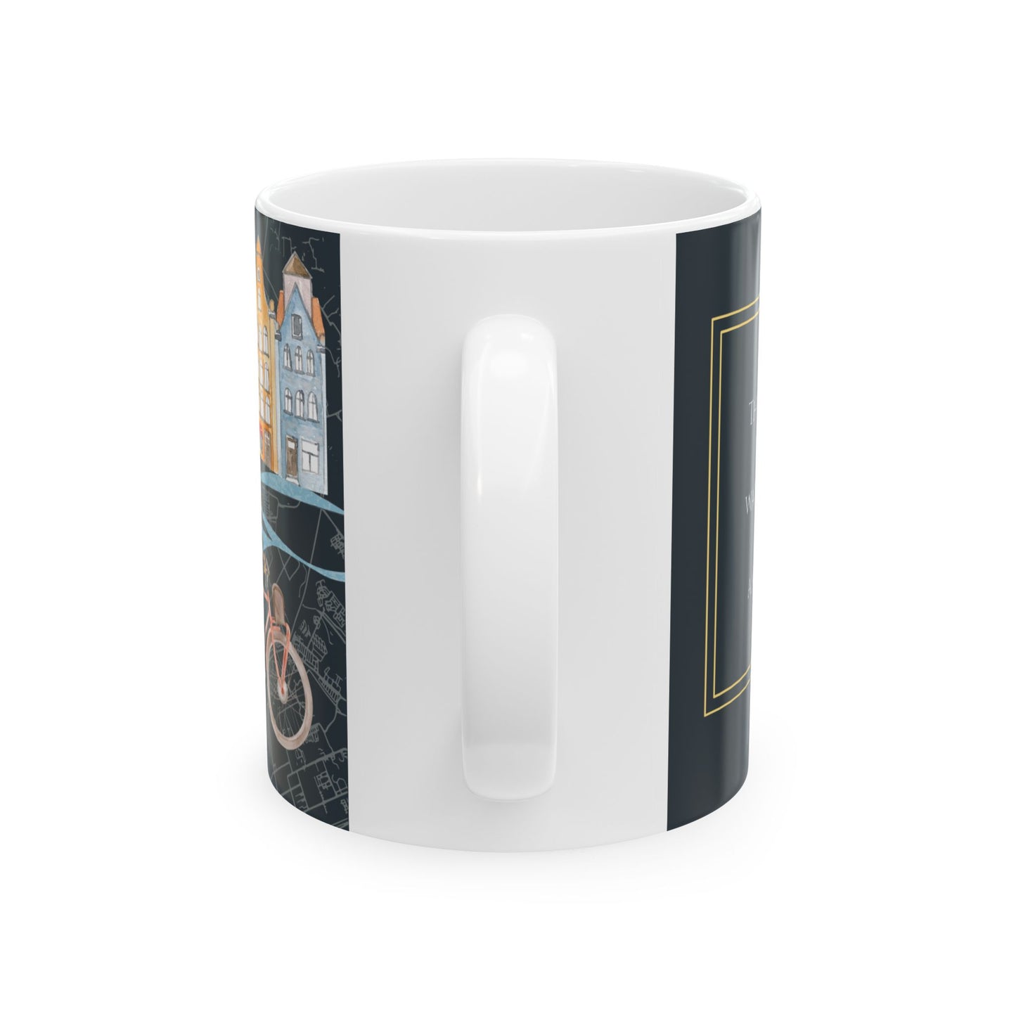 This Is A Flat White In Amsterdam- Travel Vignette Coffee Mug
