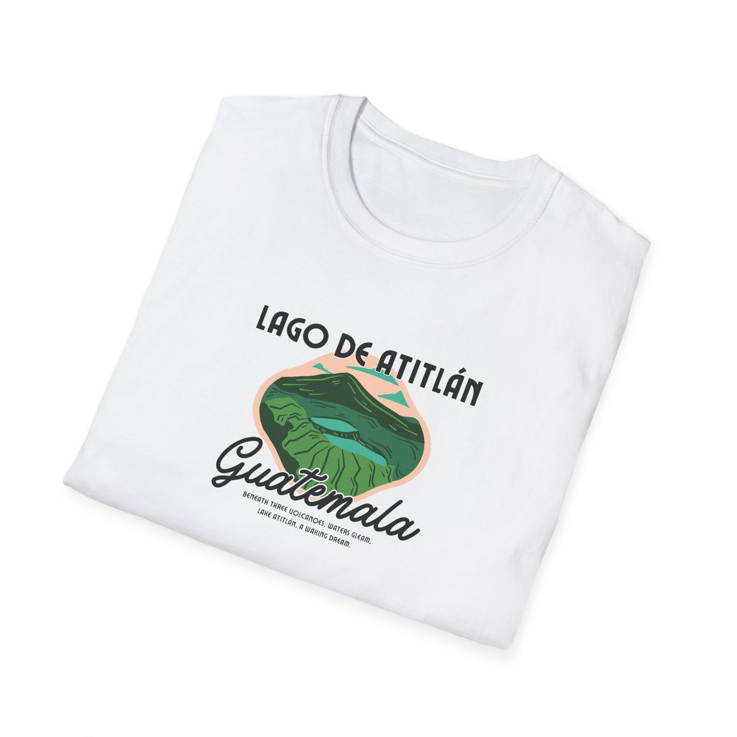 Lago de Atitlán T-Shirt - Adventure Vibes in Guatemala, Travel Tee, Unisex Graphic Shirt, Nature Lover Gift, Eco-Friendly Fashion