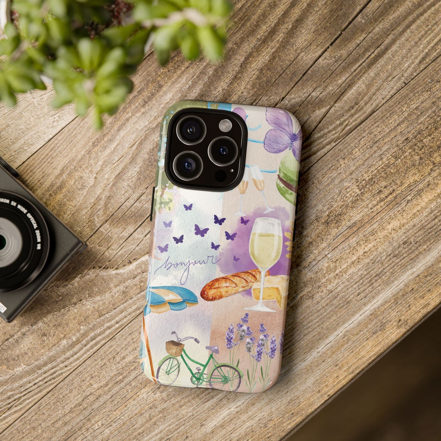 Provence France Phone Case, Summer South of France Lavender Scene, Colorful Tough Case Phone Cover