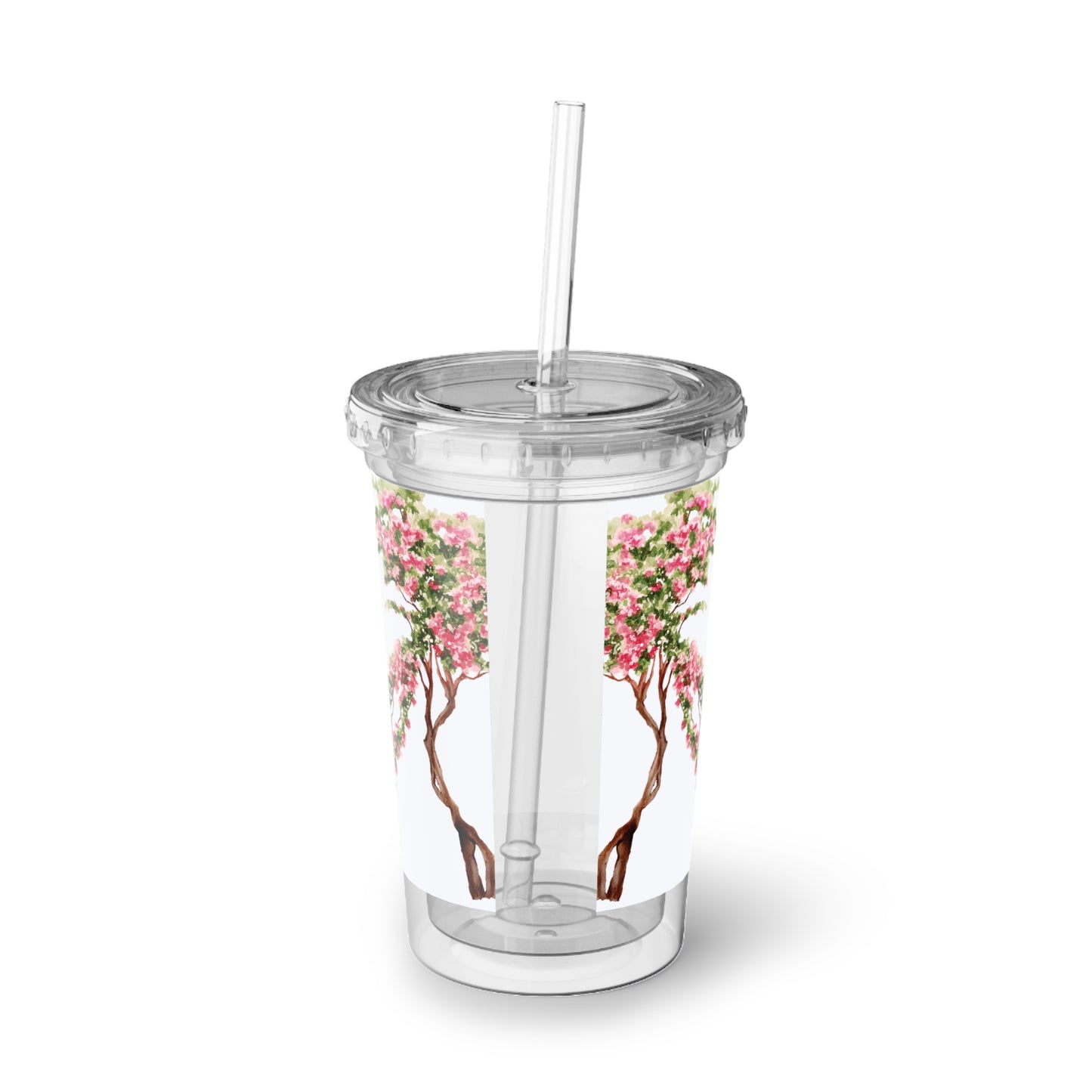This Is An Iced Coffee In Mykonos- Travel Vignette Acrylic Tumbler