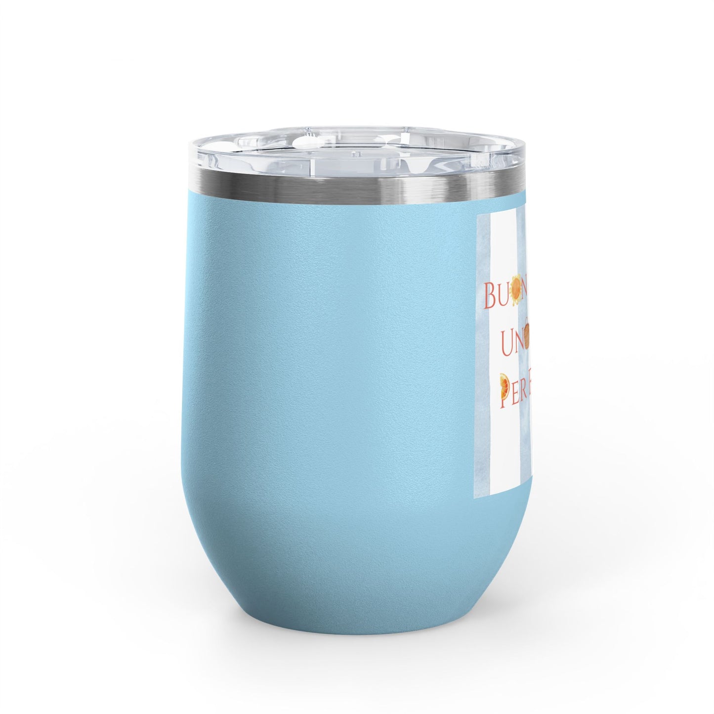 Italian Spritz Wine Tumbler, 12oz | Summer Drinkware, Italy Euro Summer Gift, Italian Beverage Cup