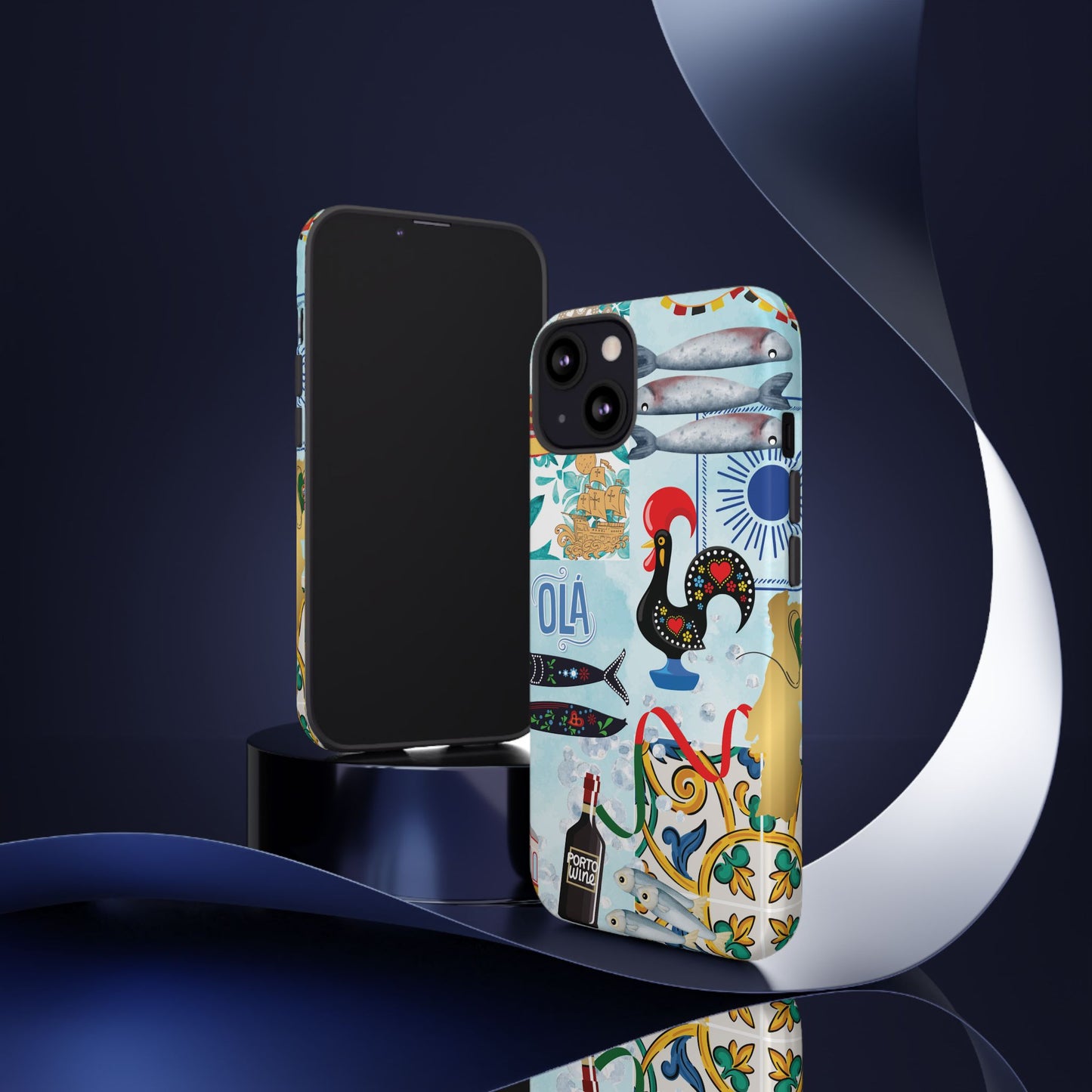 Portugal-Inspired Phone Case, Portugese Vibes, Travel Scene, Colorful Tough Case Phone Cover