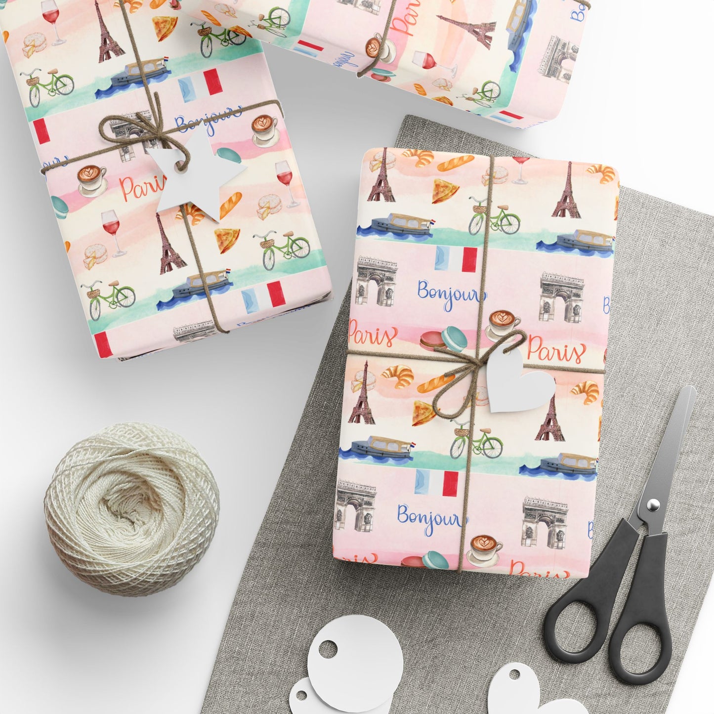Paris France Wrapping Paper Gift Wrap