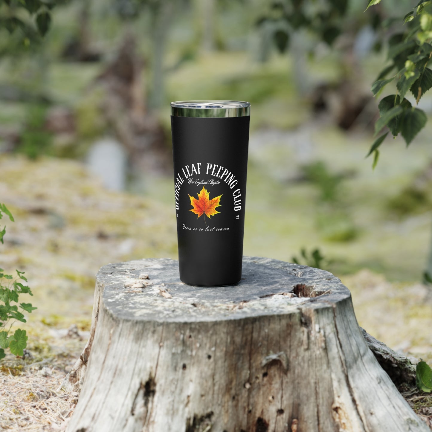 Fall Theme Leaf Peeping Club 2026 Tumbler | 22oz Travel Mug, Autumn Gift, Outdoor Adventure, Hot/Cold Beverage, Seasonal Drinkware