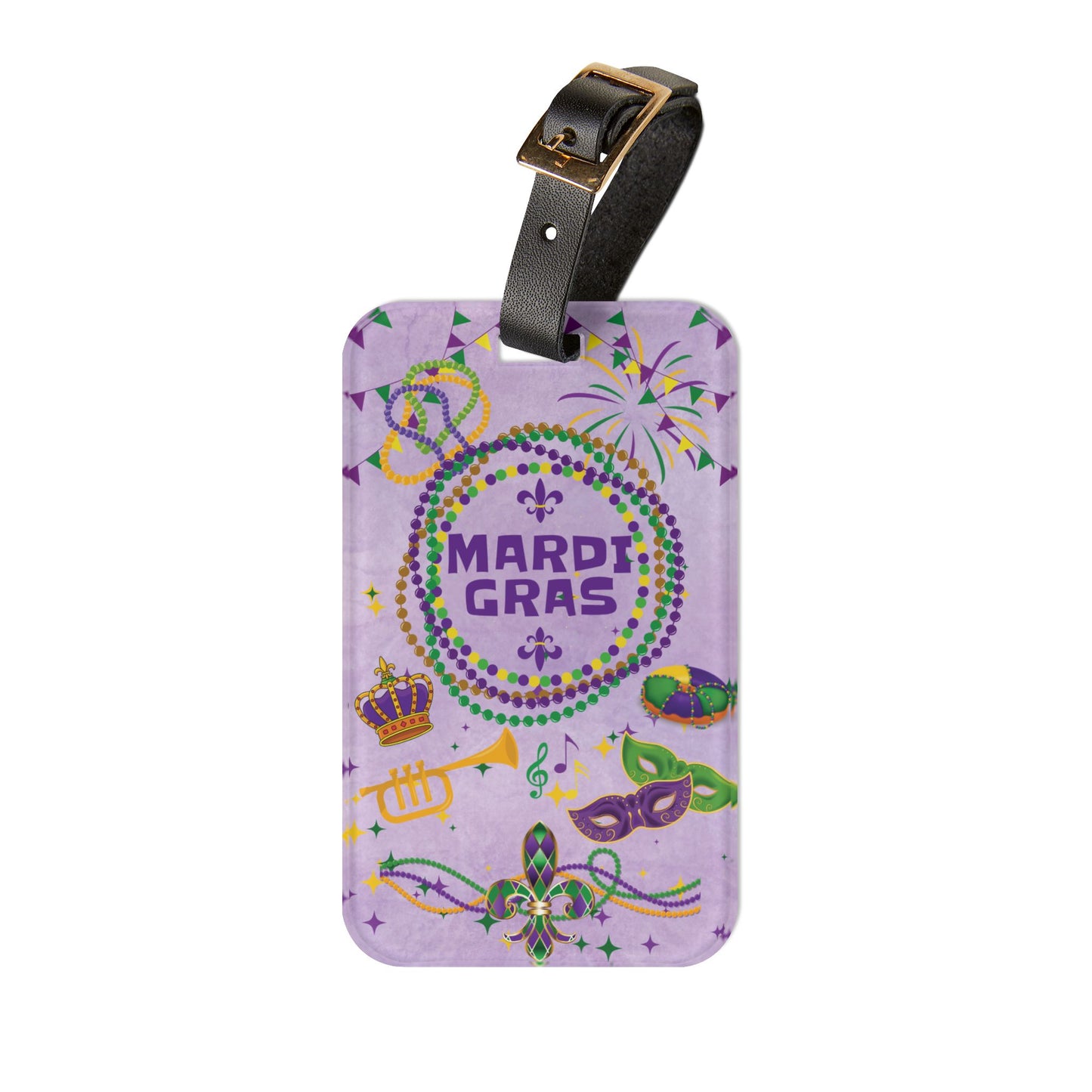 New Orleans Mardi Gras Acrylic Travel Luggage Tag - NOLA, Group, Travel Gift