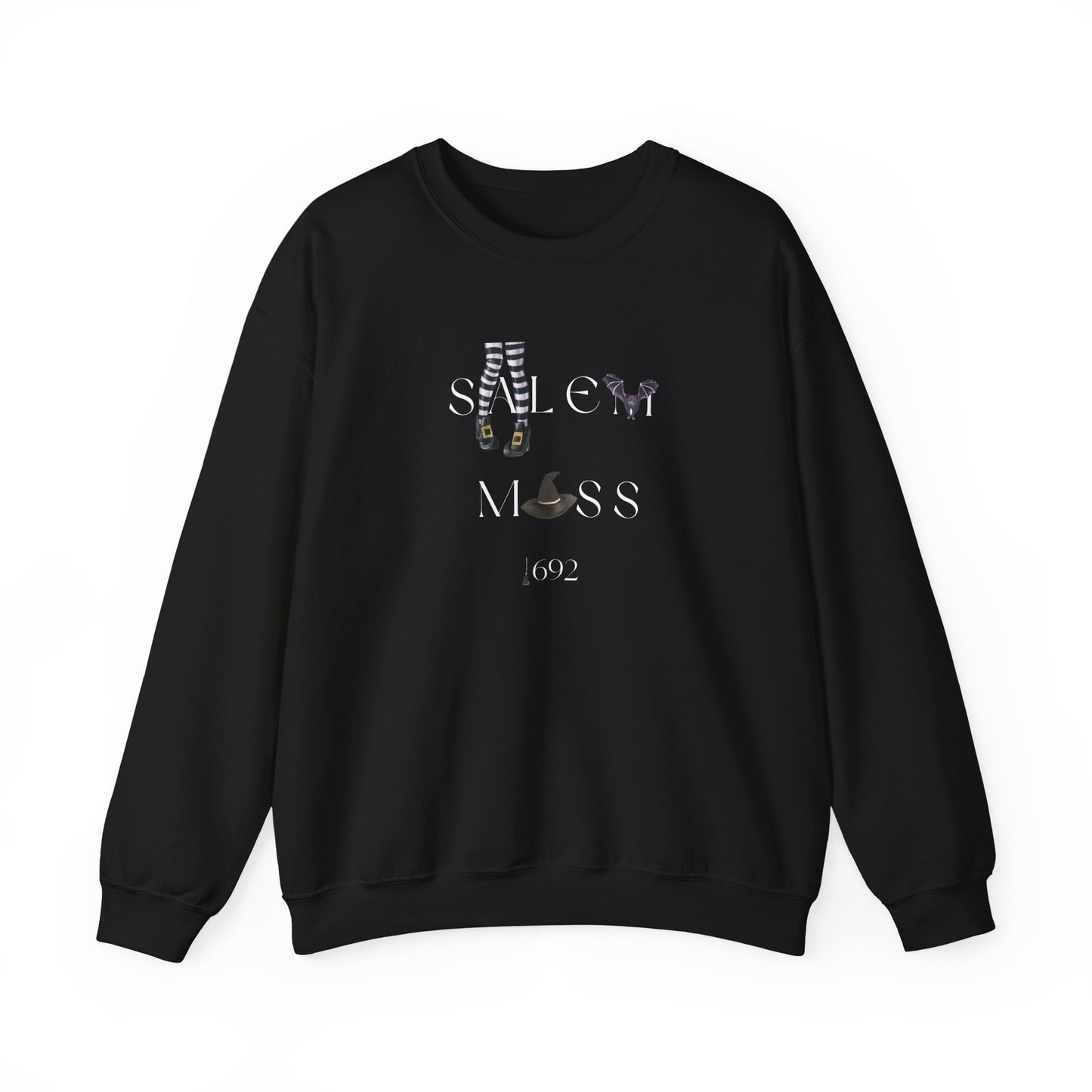 Salem Mass 1692- Witch and Halloween-Inspired Graphic Crewneck Sweatshirt
