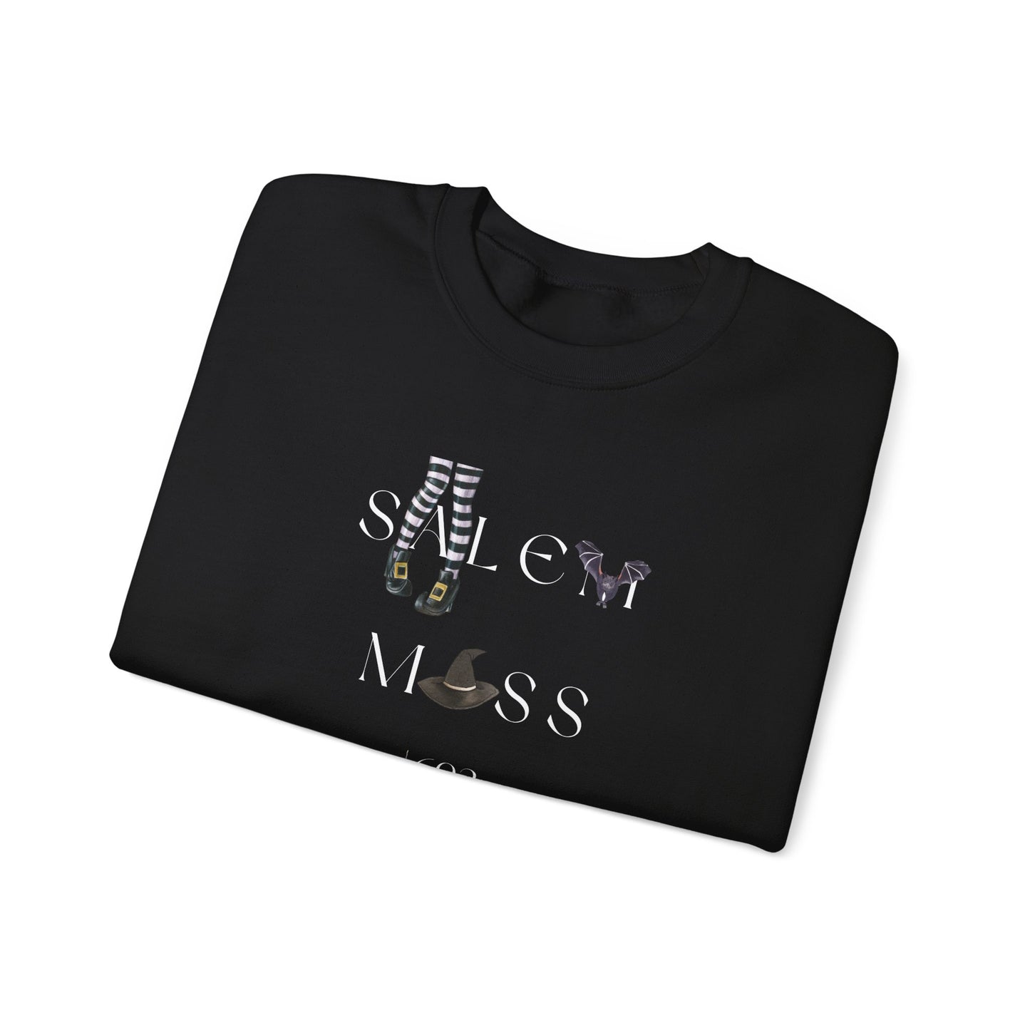 Salem Mass 1692- Witch and Halloween-Inspired Graphic Crewneck Sweatshirt