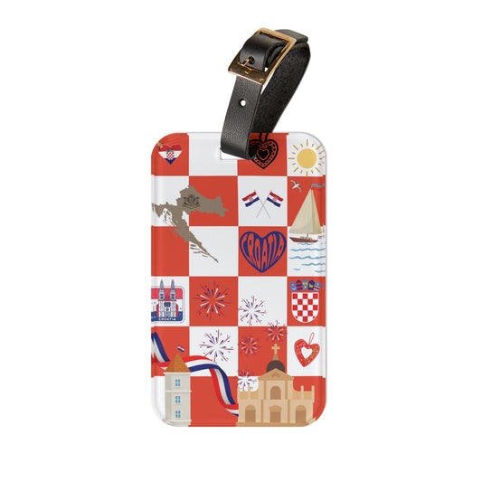 Croatian Travel Luggage Tag - Perfect for Vacation, Summer Travel, Croatia Lovers, Summer Gift, Wanderlust Essentials